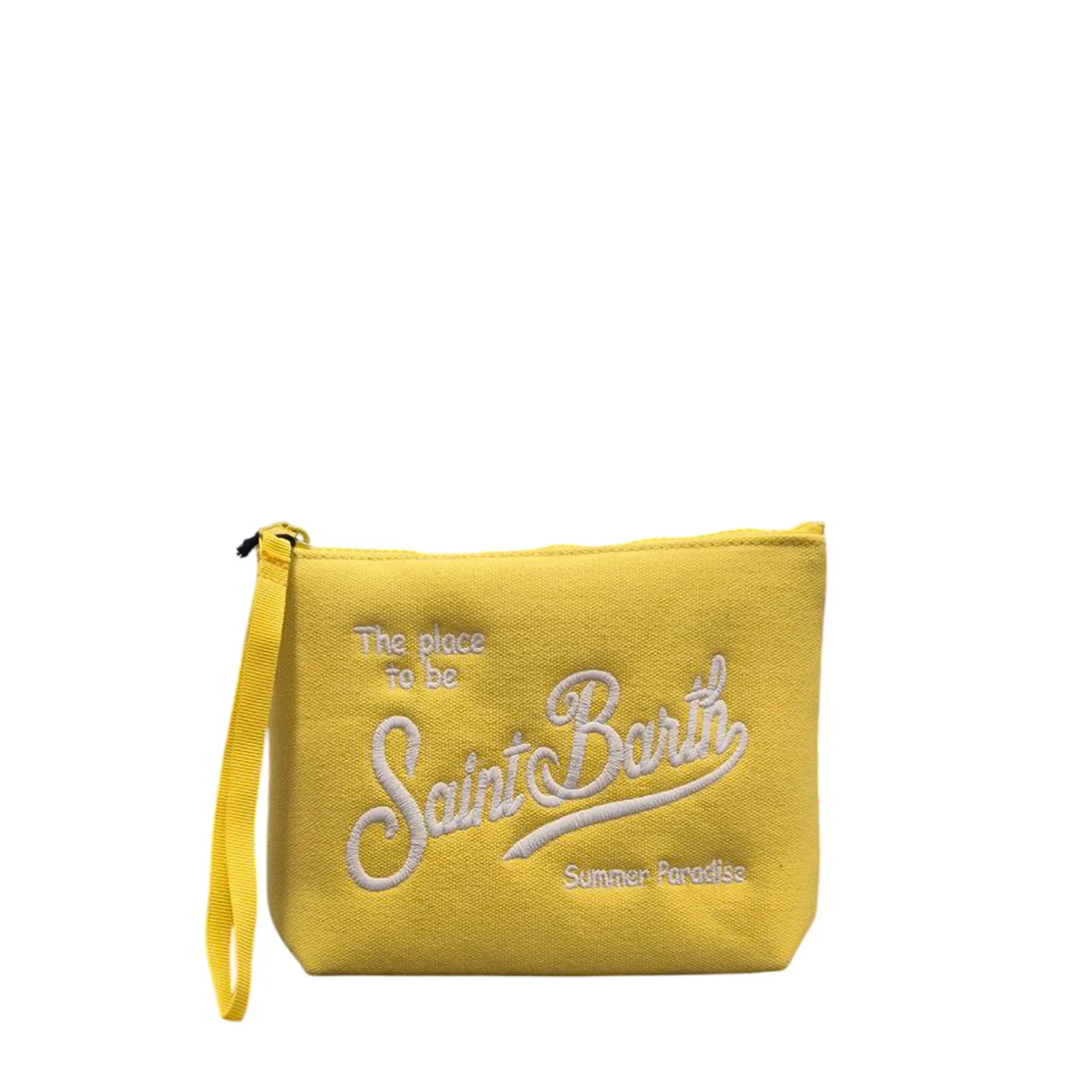 Mc2 Saint Barth B'Aline Canvas Pouch' Yellow Ali0047-00875L 179234