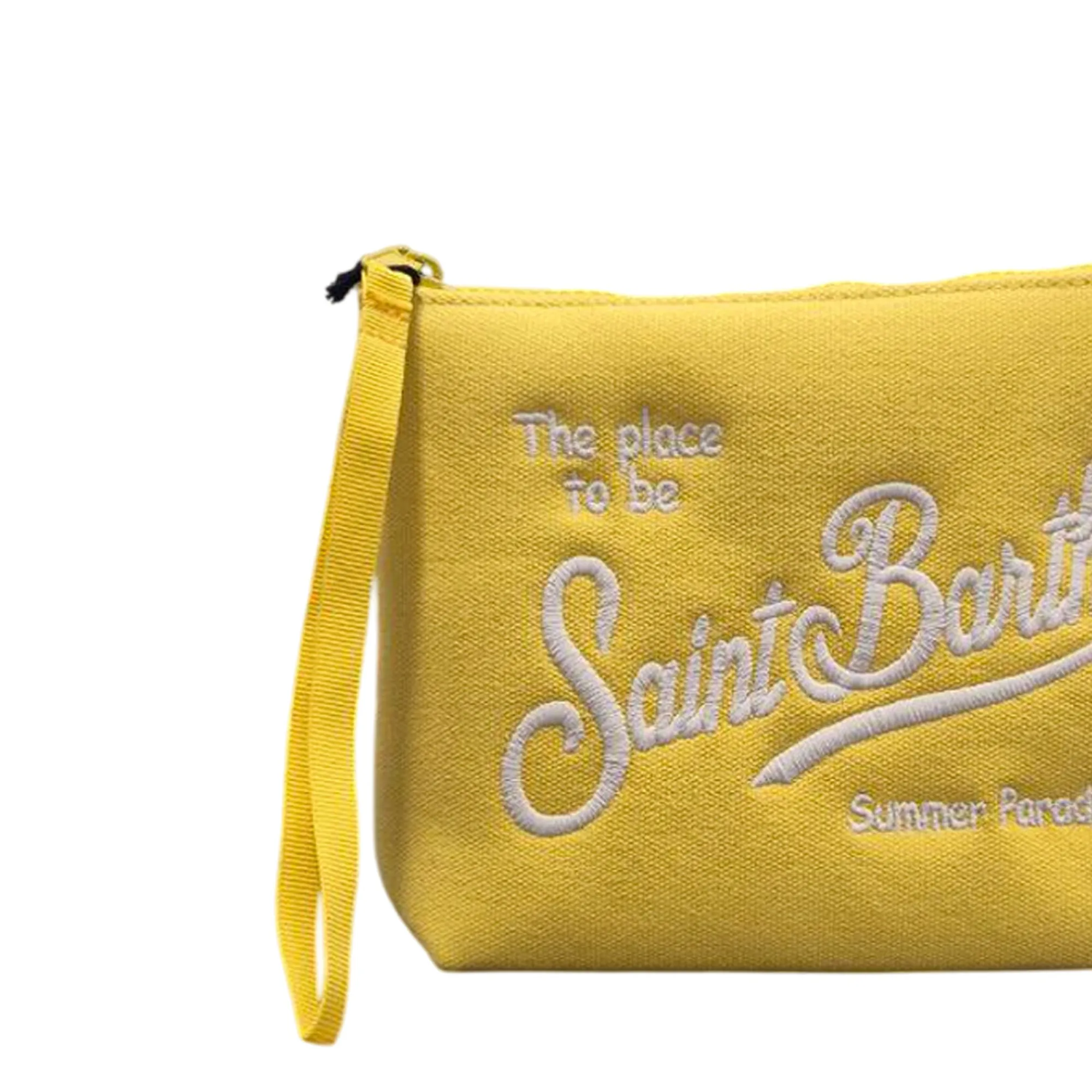 Mc2 Saint Barth B'Aline Canvas Pouch' Yellow Ali0047-00875L 179235