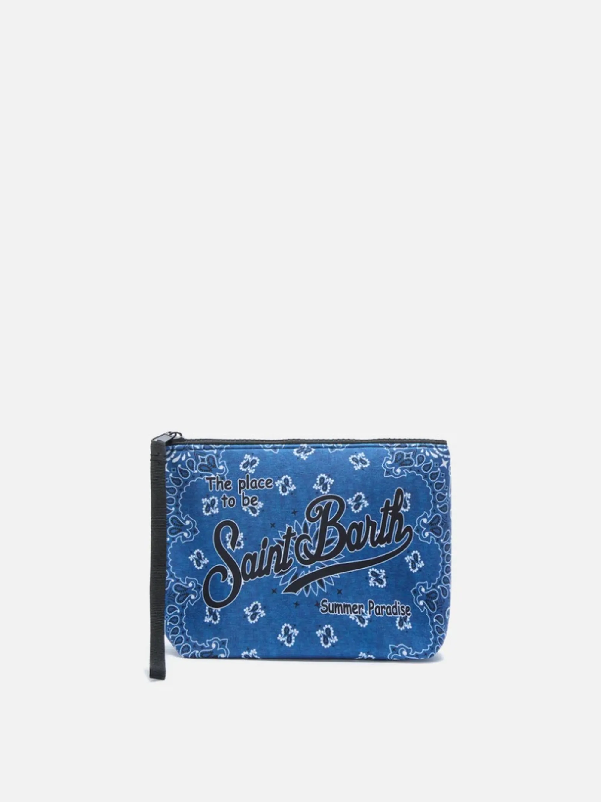 Mc2 Saint Barth B'Aline Pouch With Bandana Print' Blu Alin001-07587L 180944
