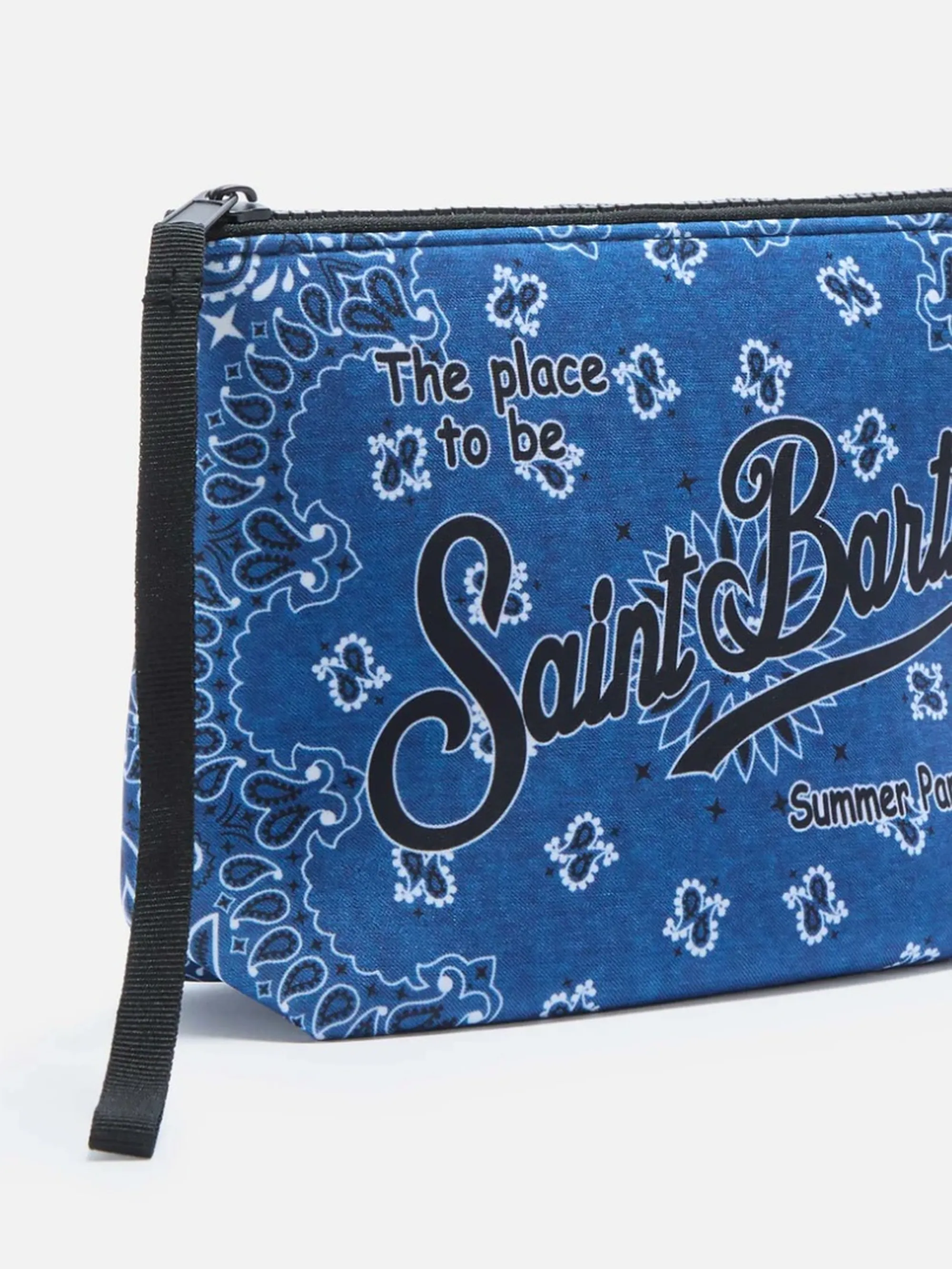 Mc2 Saint Barth B'Aline Pouch With Bandana Print' Blu Alin001-07587L 180945