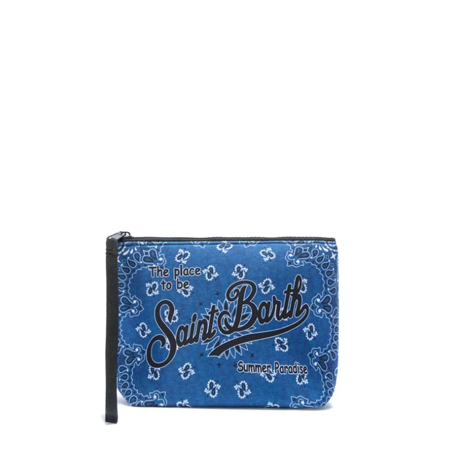 Mc2 Saint Barth Pochette Aline Con Stampa Bandana Blu Alin001-07587L 181789