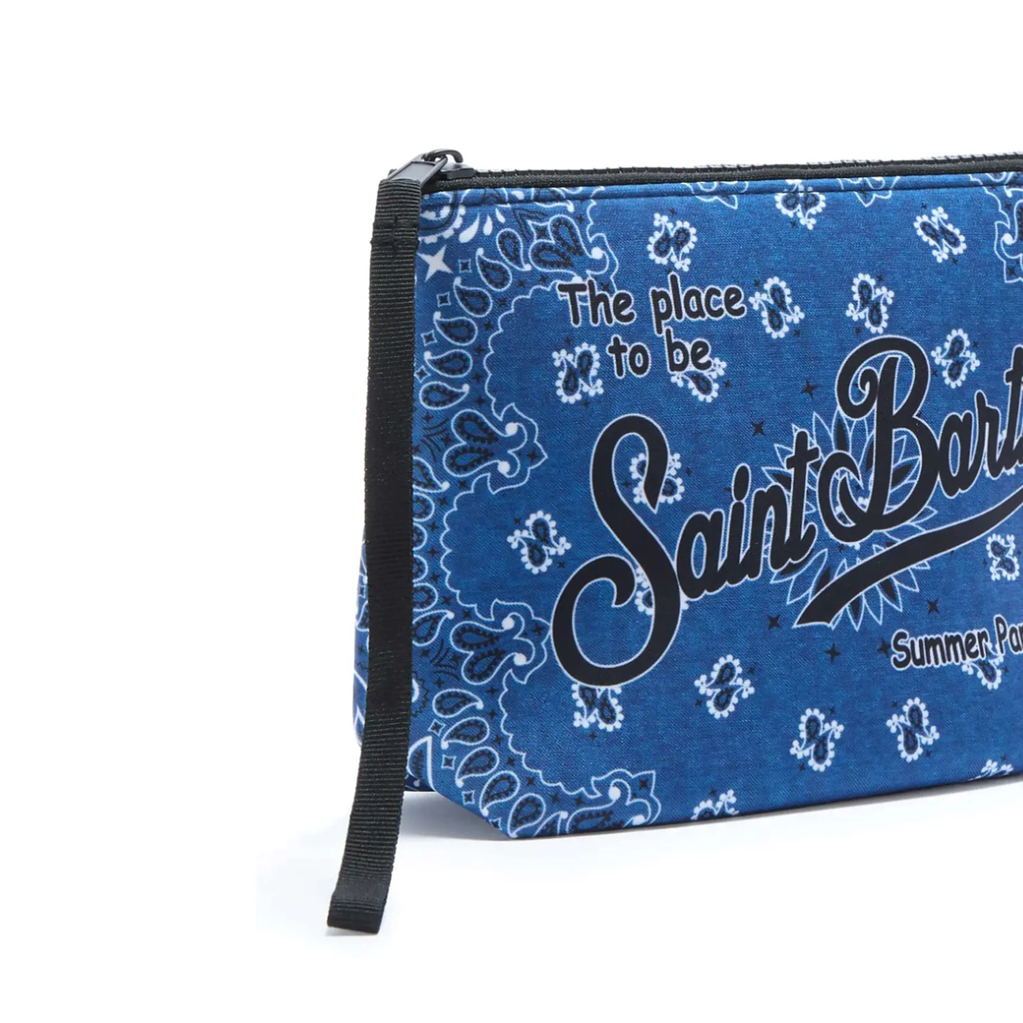 Mc2 Saint Barth B'Aline Pouch With Bandana Print' Blu Alin001-07587L 181790