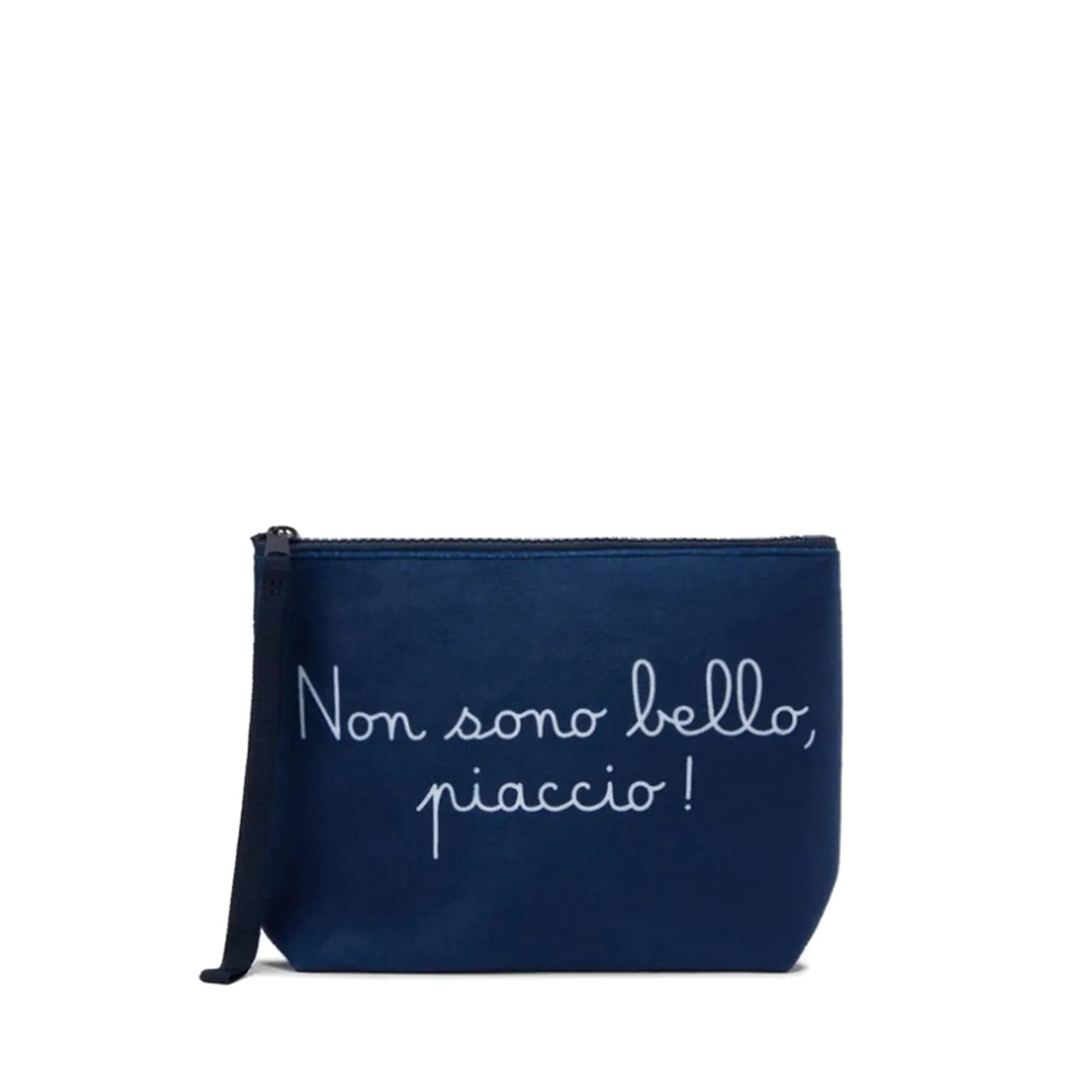 Mc2 Saint Barth B'Aline Clutch Bag With Im Not Handsome I Like You Print' Blu Ali0002-02828I 179283