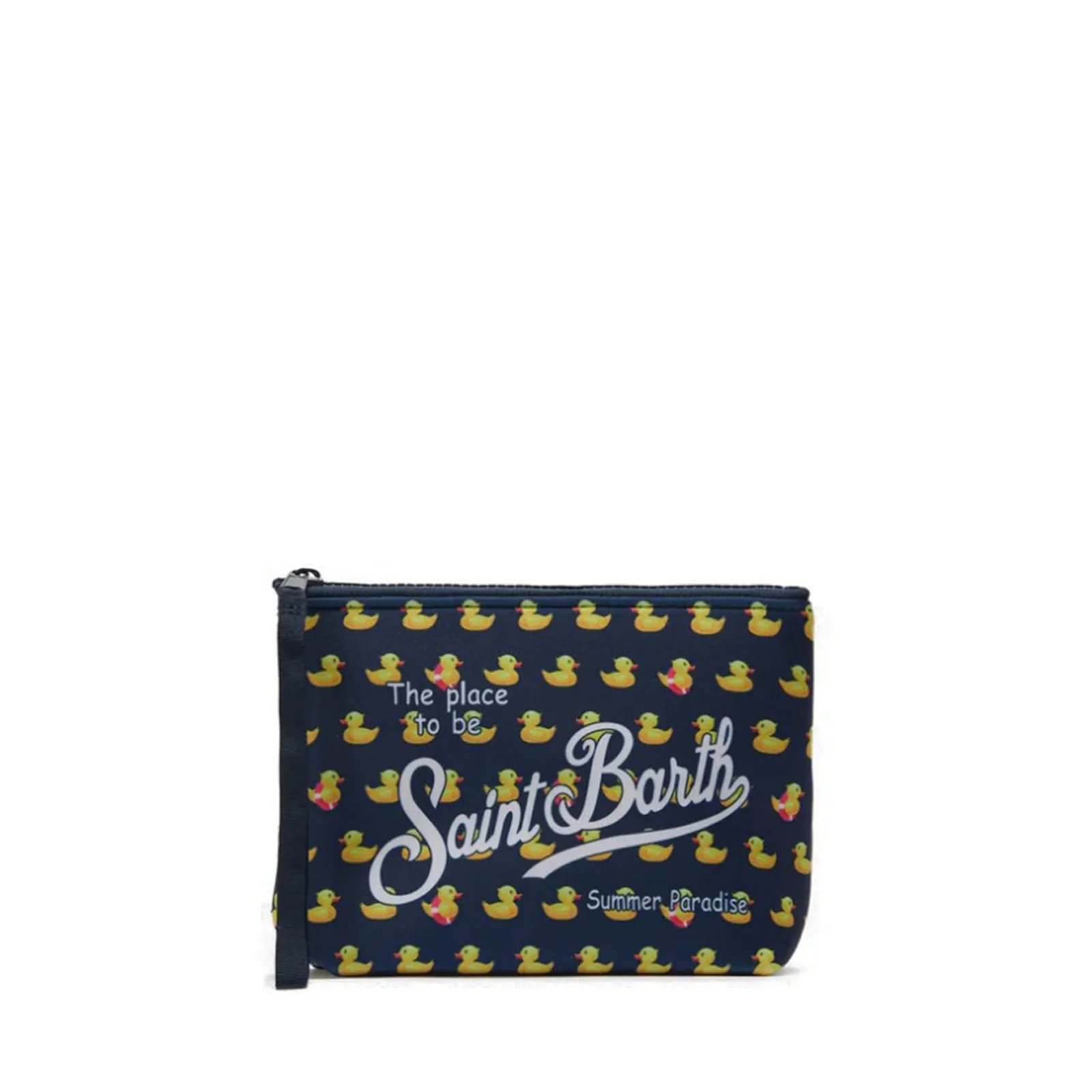 Mc2 Saint Barth Pochette Aline Con Stampa Paperelle Blu Alin001-03152L 178996