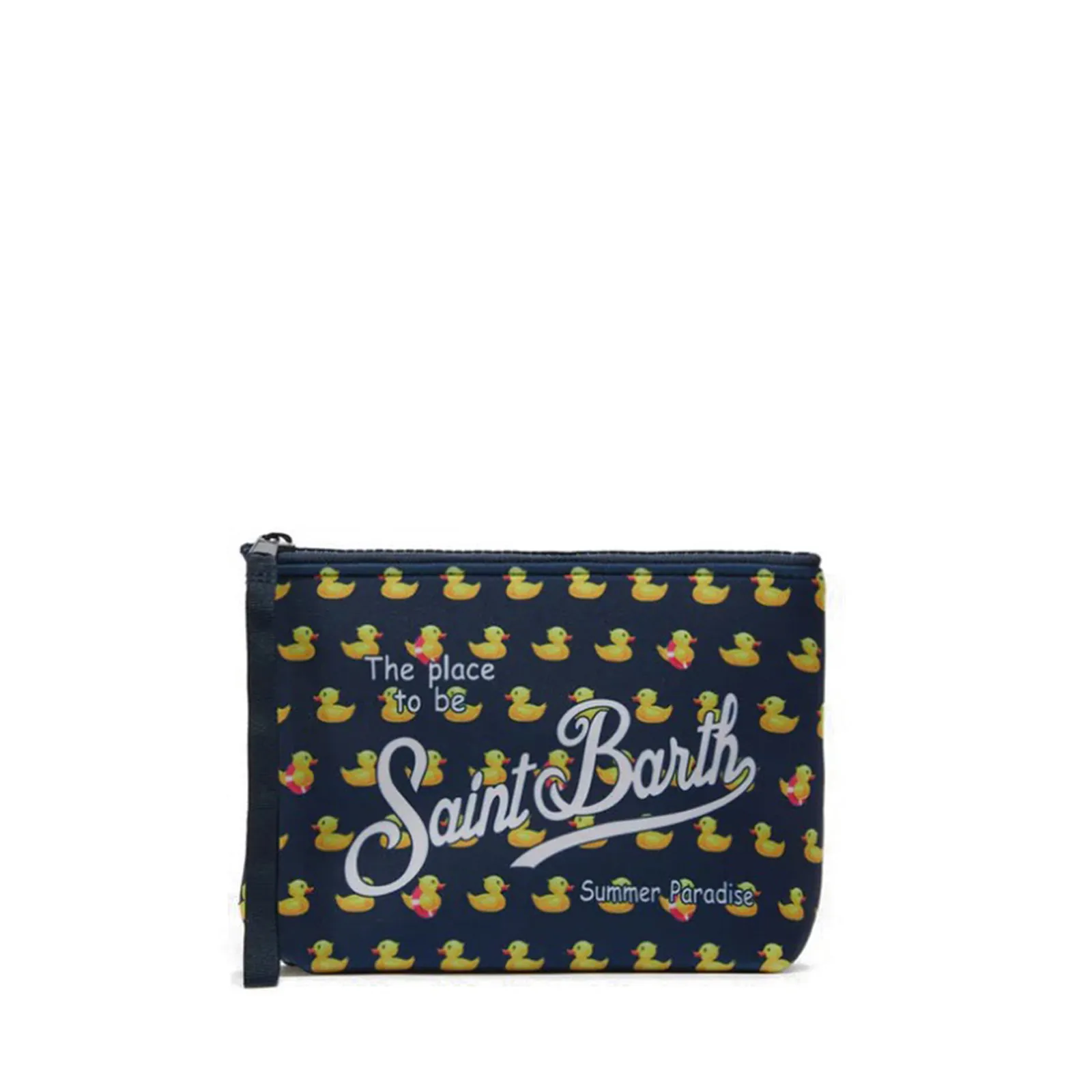 Mc2 Saint Barth Pochette Aline Con Stampa Paperelle Blu Alin001-03152L 179112