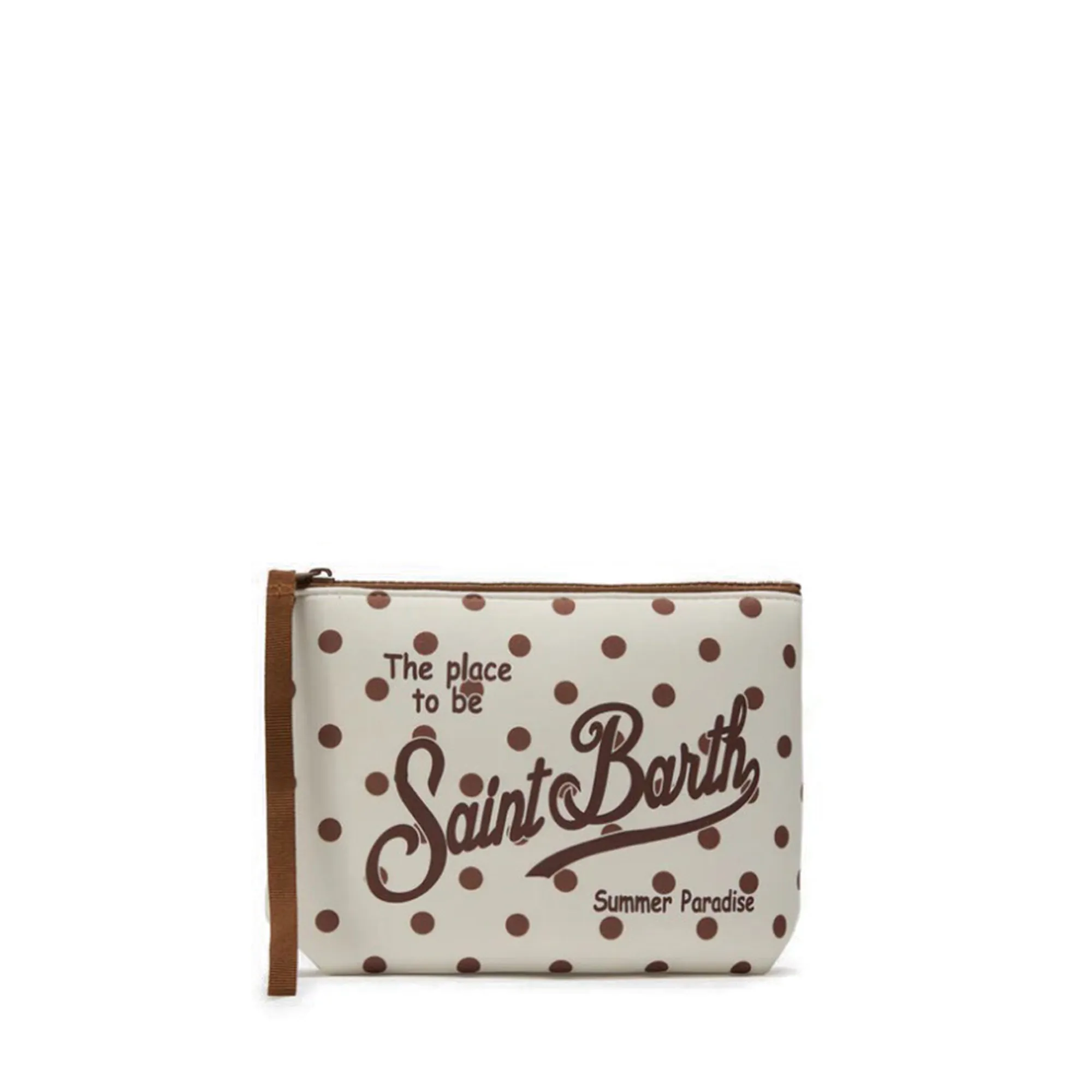 Mc2 Saint Barth B'Aline Pouch With Polka Dot Print' Beige Alin001-03287L 178994