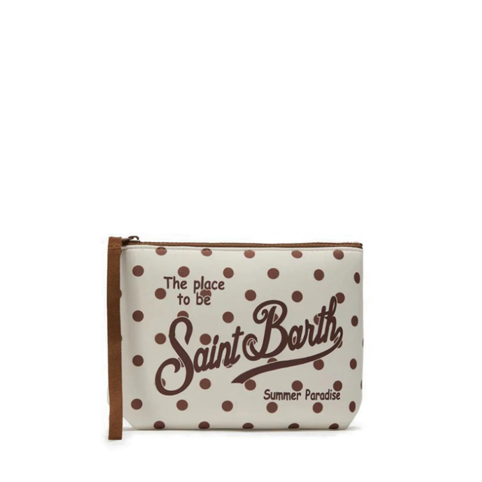 Mc2 Saint Barth Pochette Aline Con Stampa Pois Beige Alin001-03287L 179111