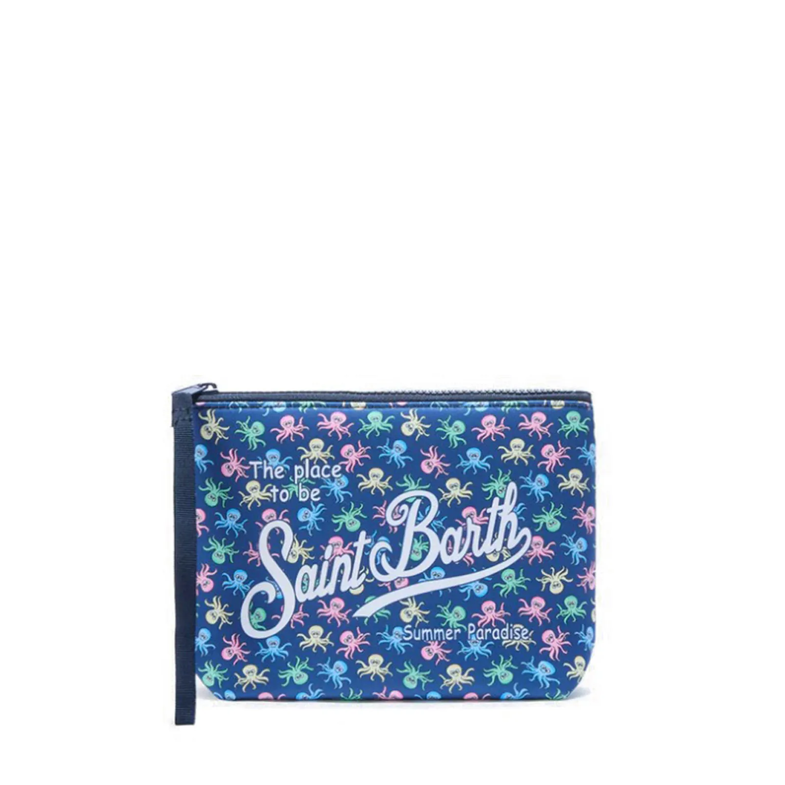 Mc2 Saint Barth Pochette Aline Con Stampa Polipetti Blu Alin001-00117L 179123