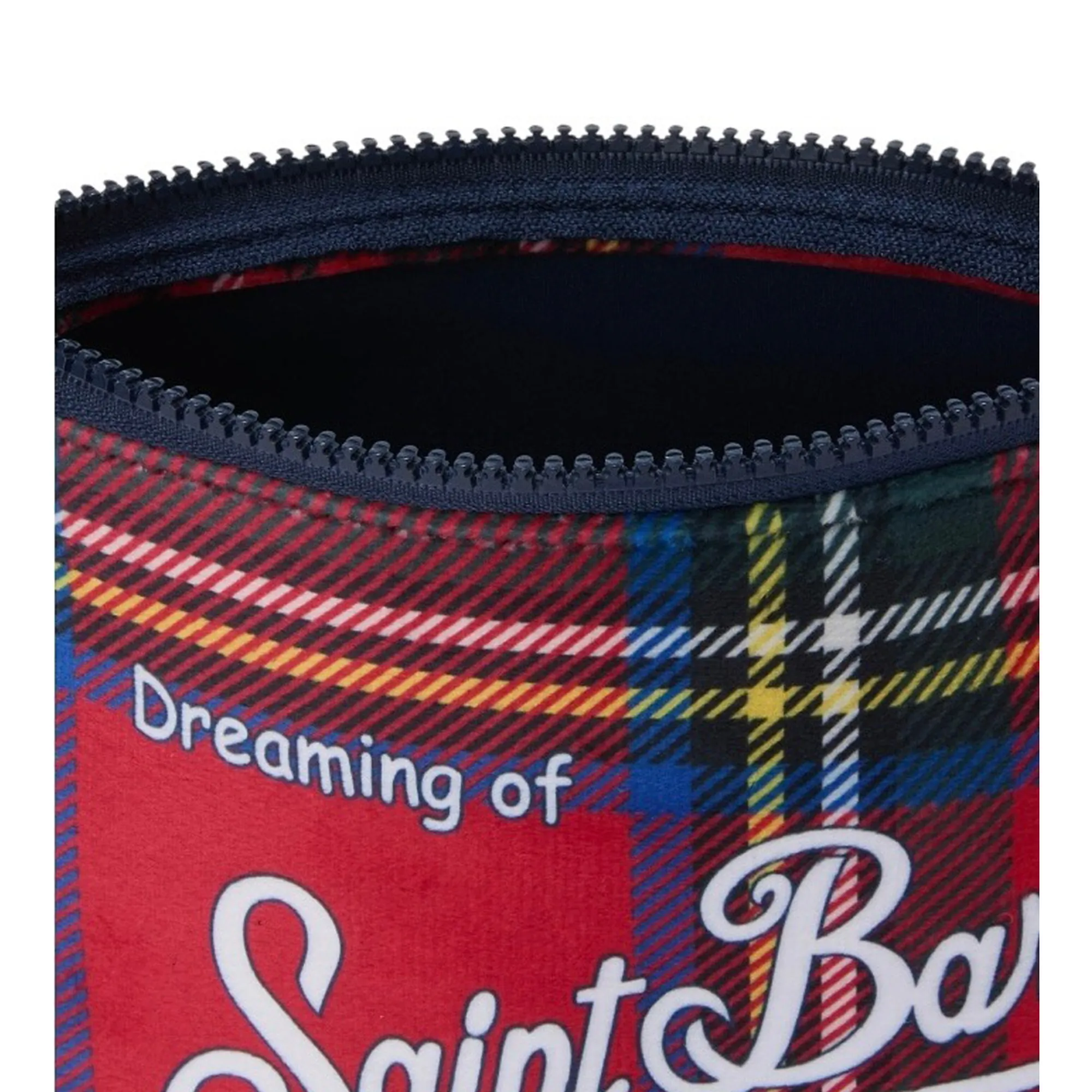 Mc2 Saint Barth Pochette Aline Con Stampa Tartan Rossa Rosso Ali0002-00968I 164709