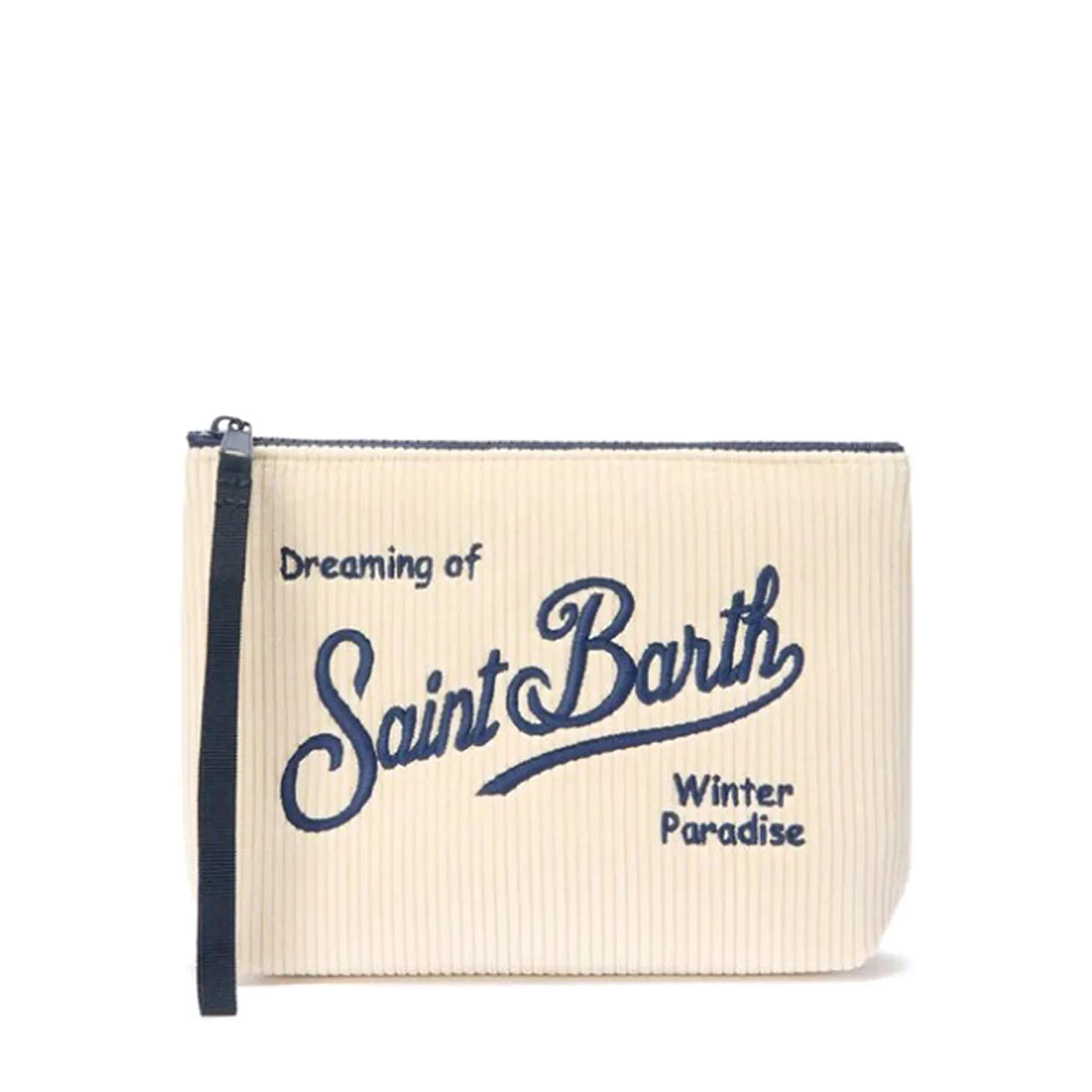 Mc2 Saint Barth Pochette Aline Corduroy Bianco Ali0024-00208I 164676
