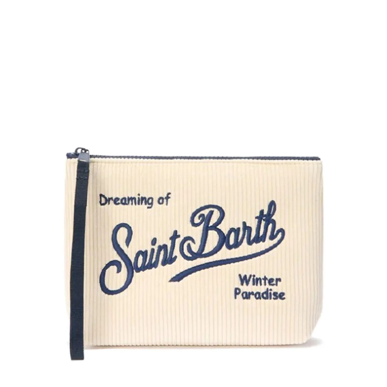 Mc2 Saint Barth Pochette Aline Corduroy Bianco Ali0024-00208I 164676