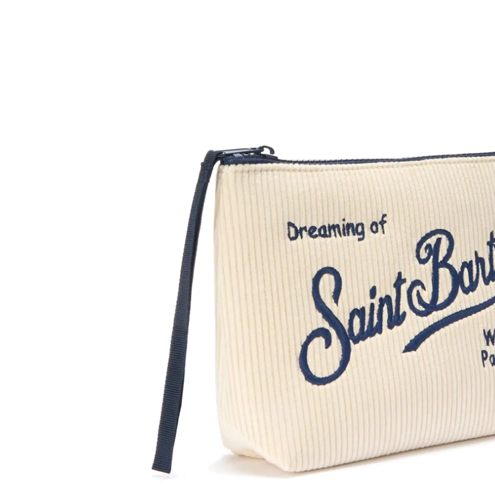 Mc2 Saint Barth Pochette Aline Corduroy Bianco Ali0024-00208I 164677