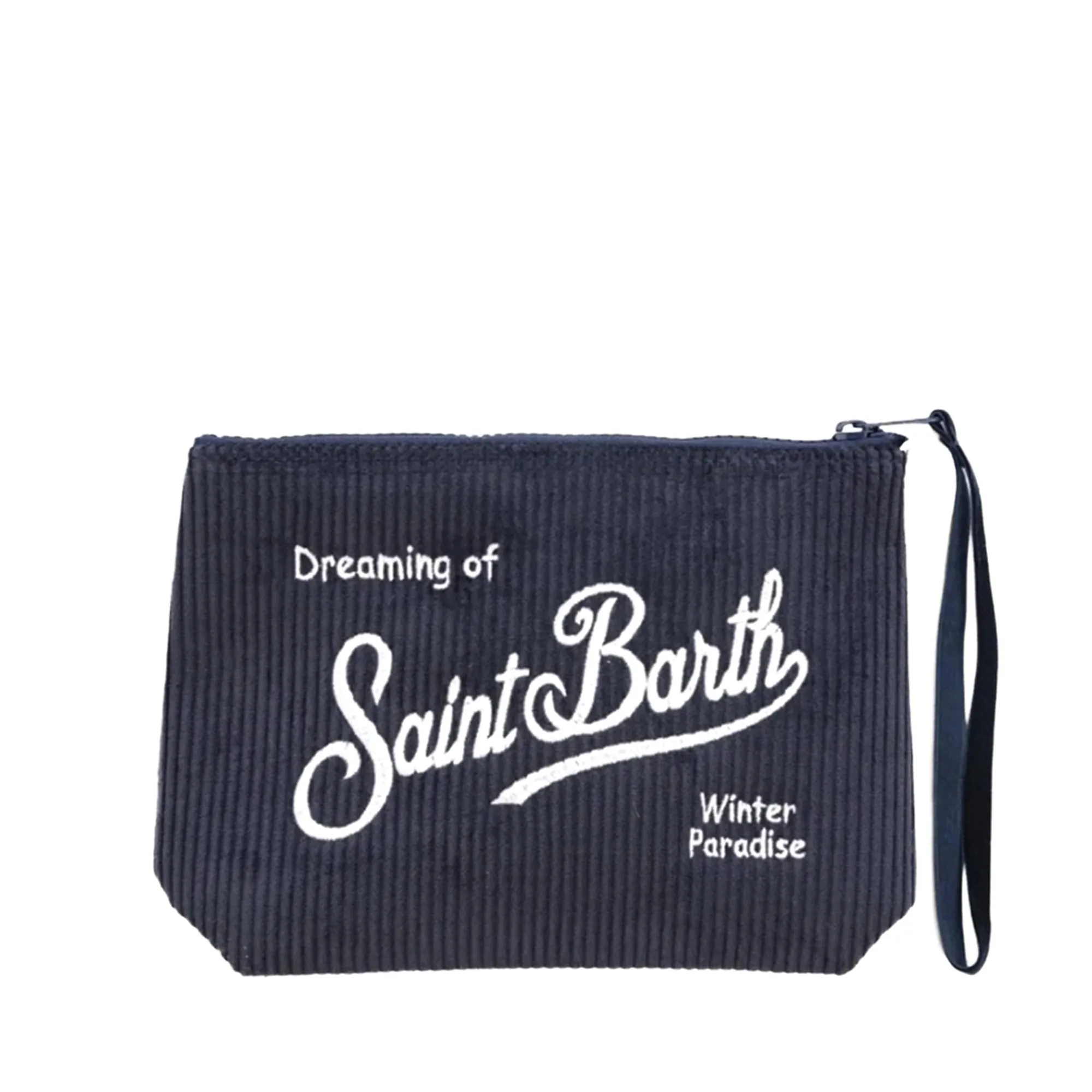 Mc2 Saint Barth Pochette Aline Corduroy Blu Ali0024-00164I 164678