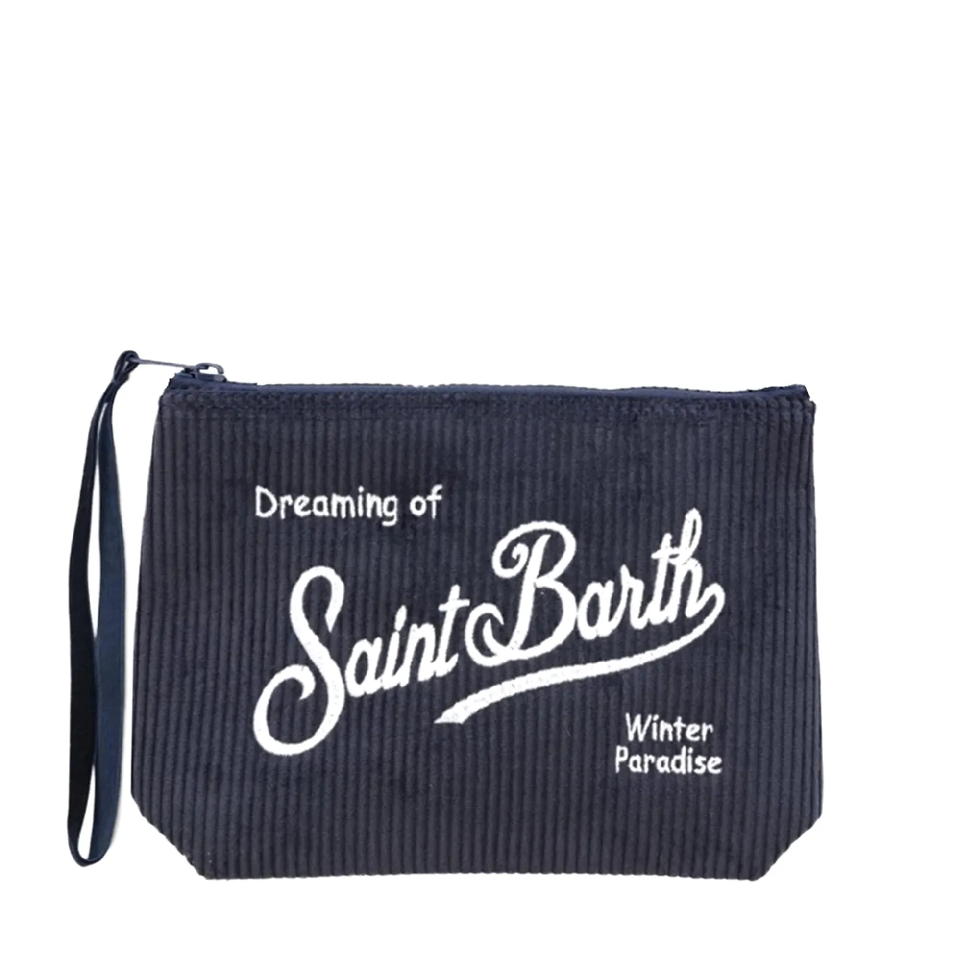 Mc2 Saint Barth Pochette Aline Corduroy Blu Ali0024-00164I 164680