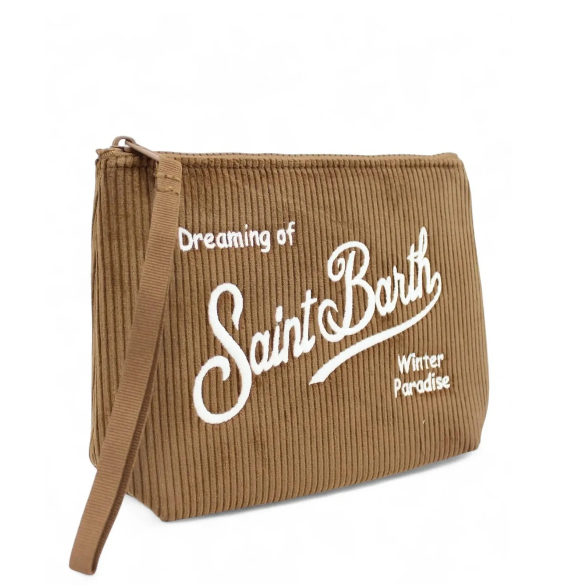 Mc2 Saint Barth Pochette Aline Corduroy Marrone Ali0024-01042I 164674