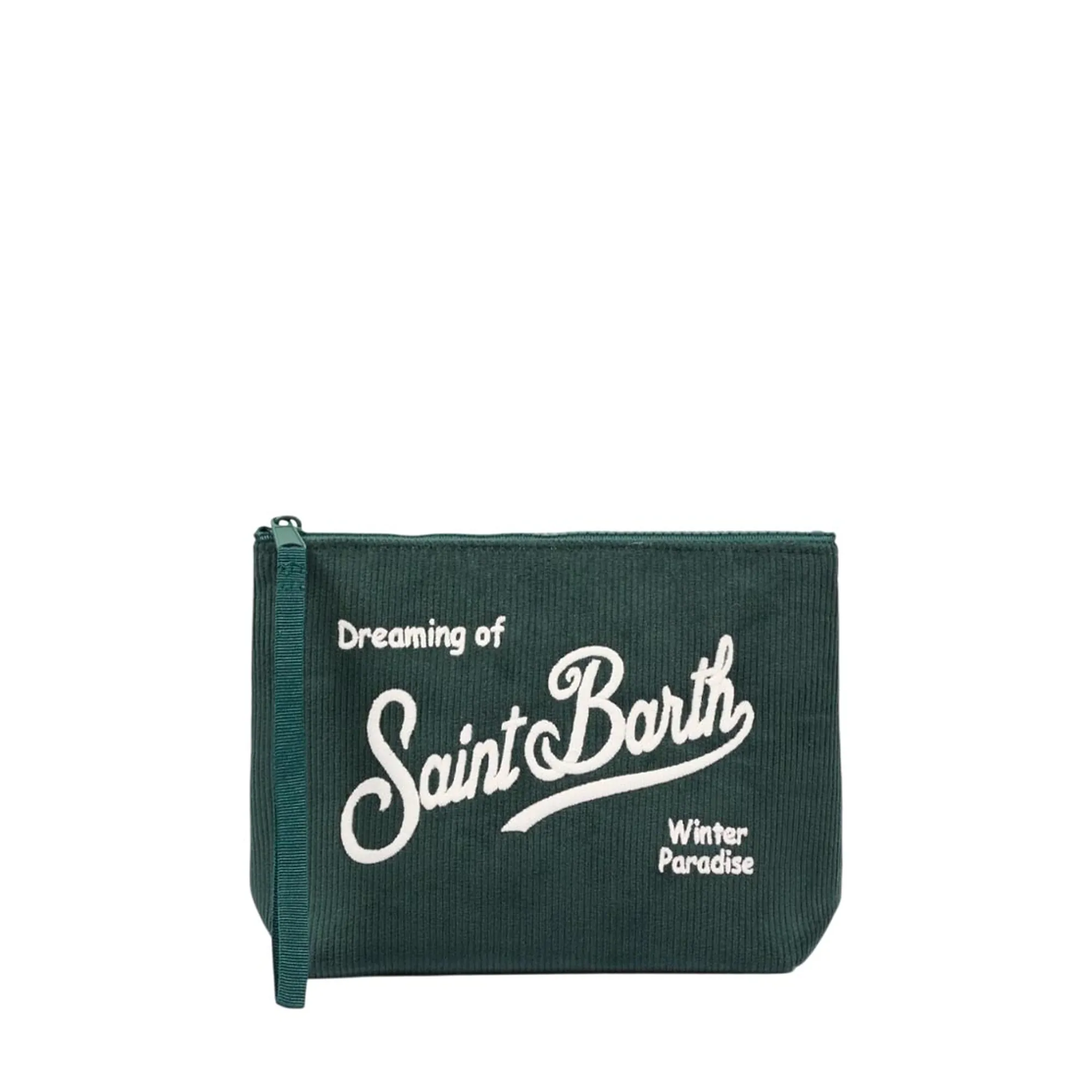 Mc2 Saint Barth Pochette Aline Corduroy Verde Ali0059-00136M 196515