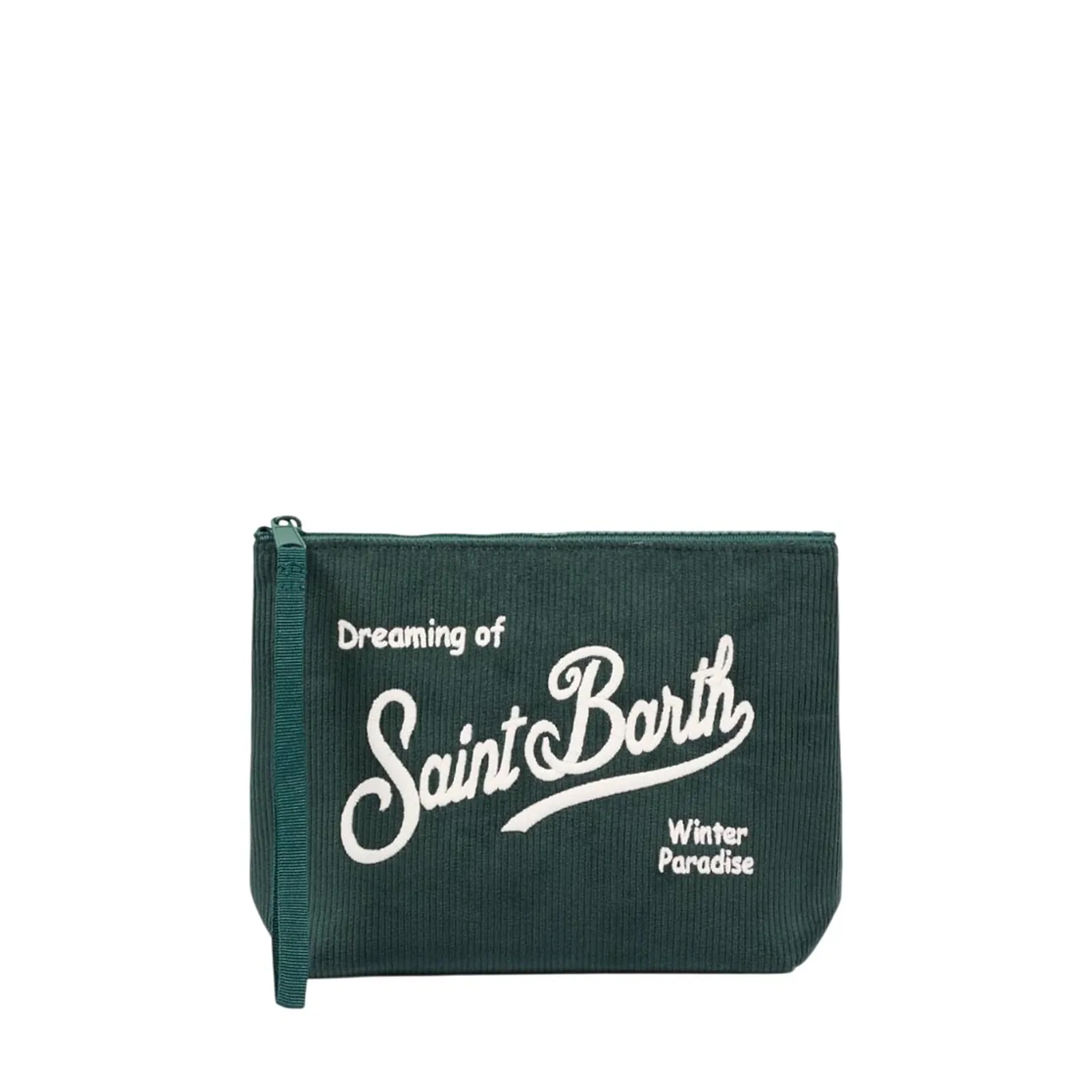 Mc2 Saint Barth Pochette Aline Corduroy Verde Ali0059-00136M 196515