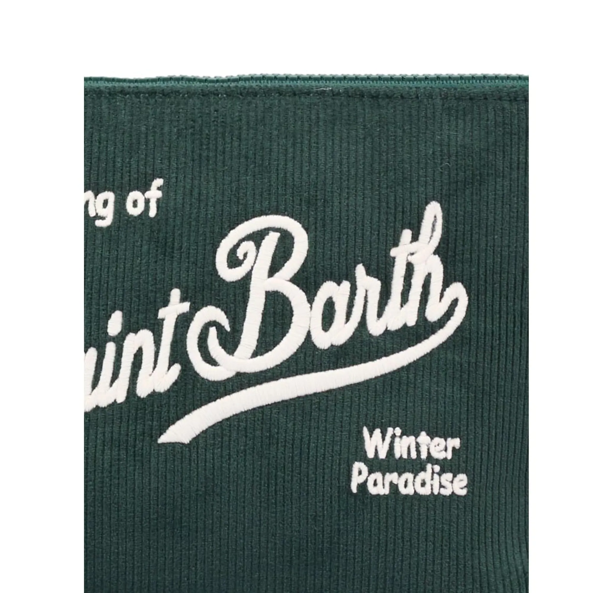 Mc2 Saint Barth Pochette Aline Corduroy Verde Ali0059-00136M 196518
