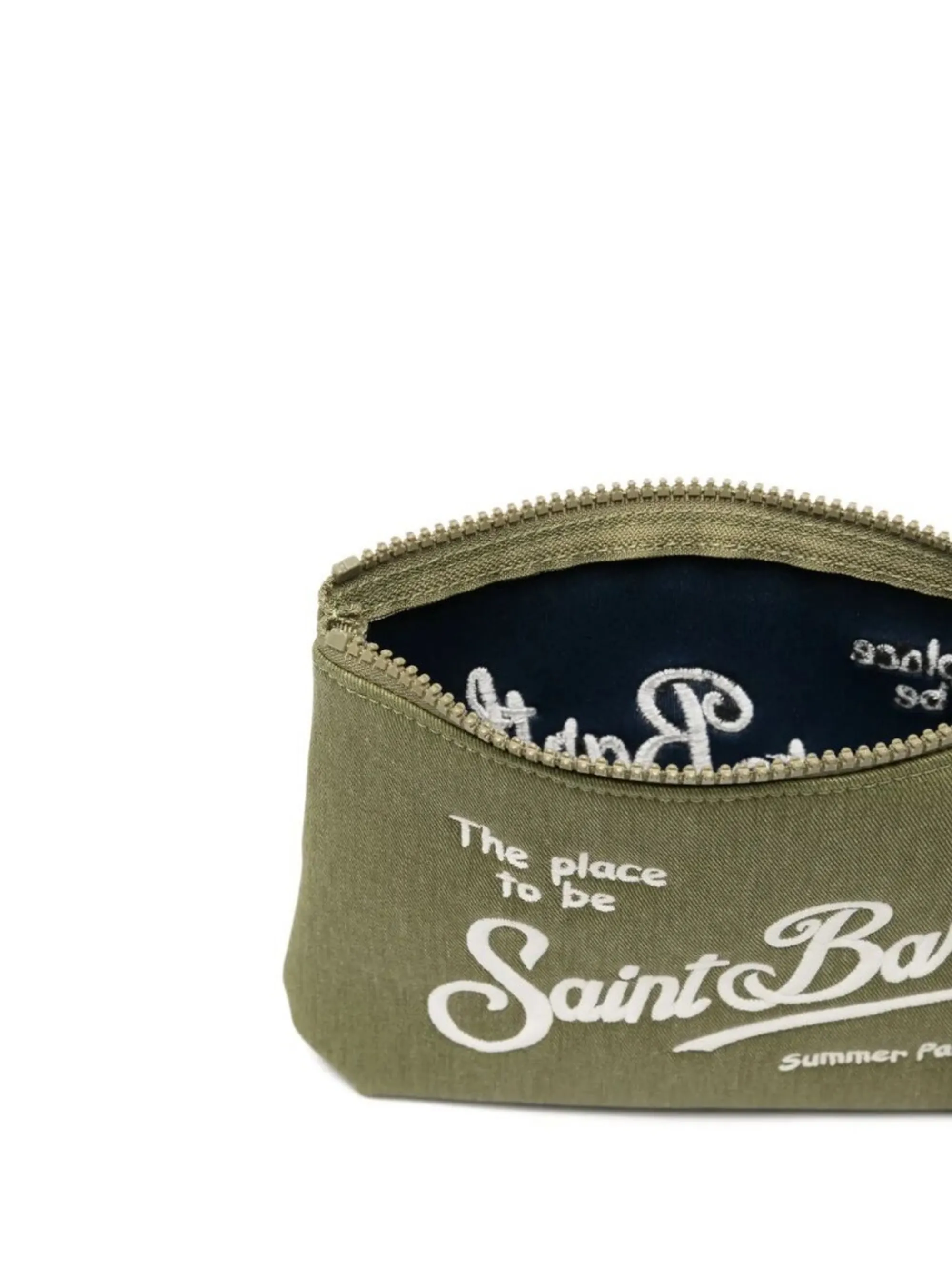 Mc2 Saint Barth B'Aline Denim Clutch' Green Ali0007-01441L 181324