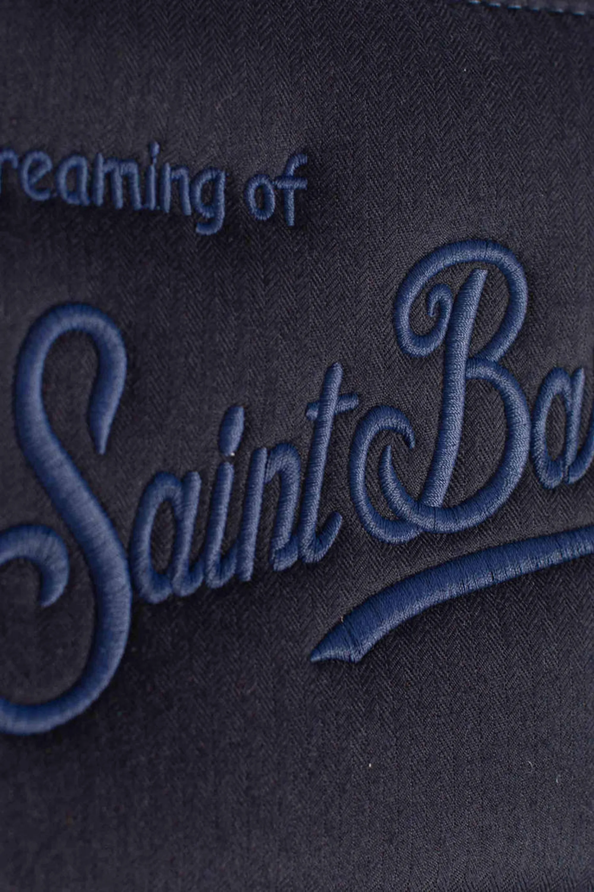 Mc2 Saint Barth Pochette Aline Flannel Blu Ali0025-04169I 164143