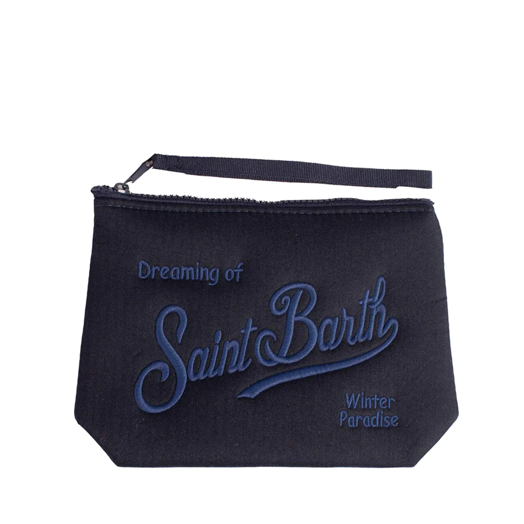Mc2 Saint Barth Pochette Aline Flannel Blu Ali0025-04169I 164668