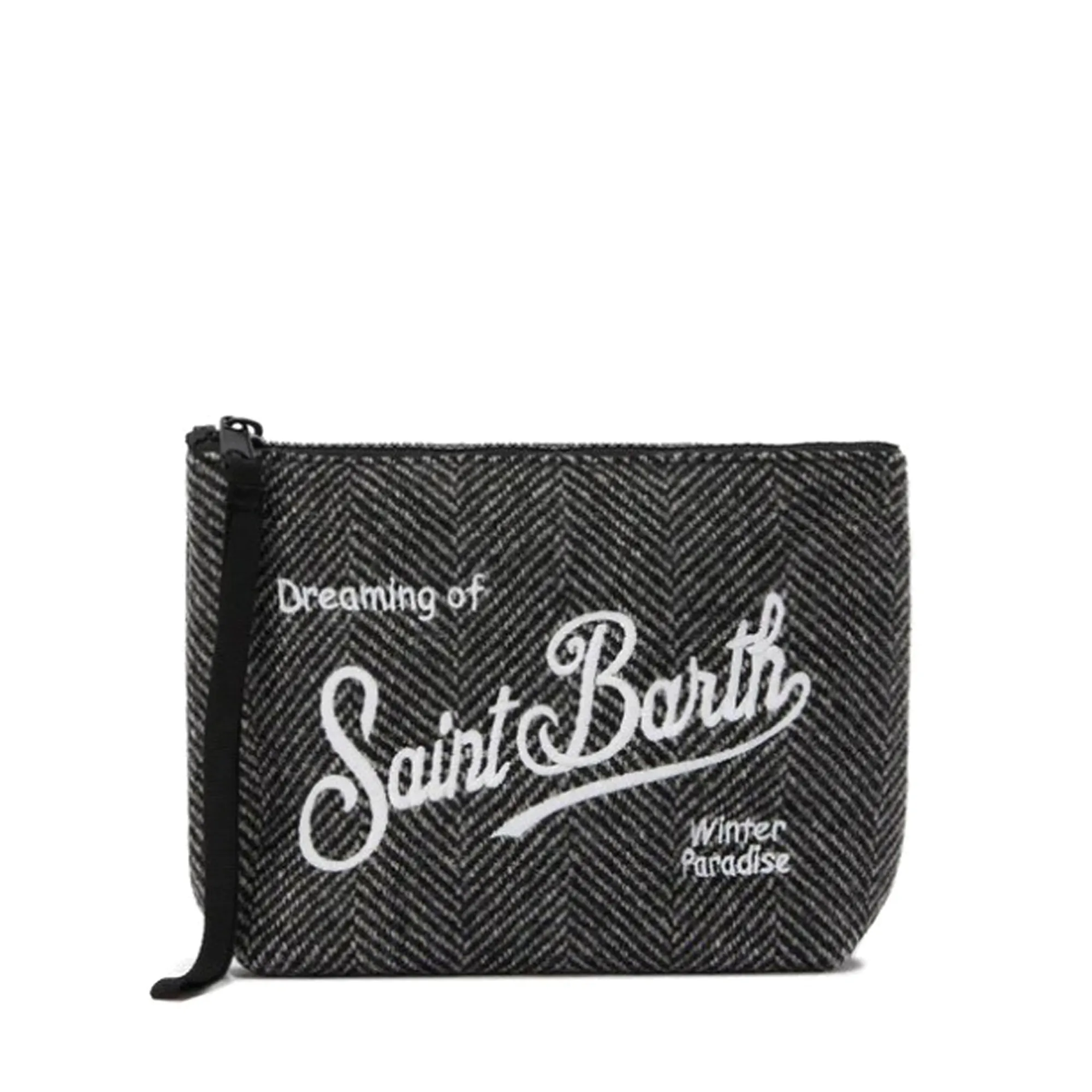 Mc2 Saint Barth Pochette Aline Herringbone Nero Ali0022-00298I 164685