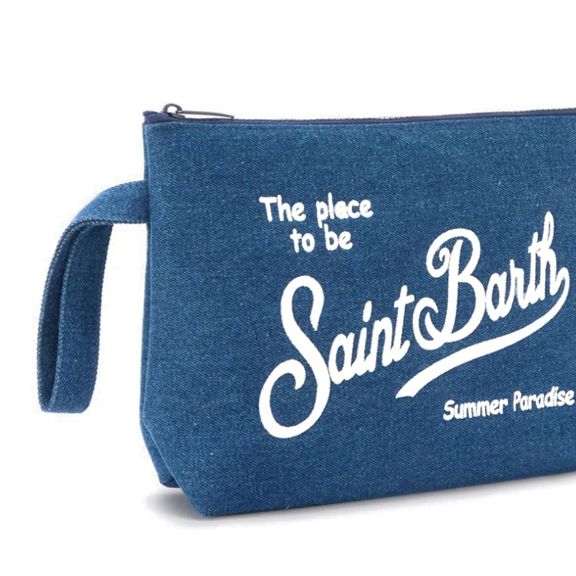 Mc2 Saint Barth B'Aline Denim-Effect Pouch' Denim Ali0017-00436L 179244