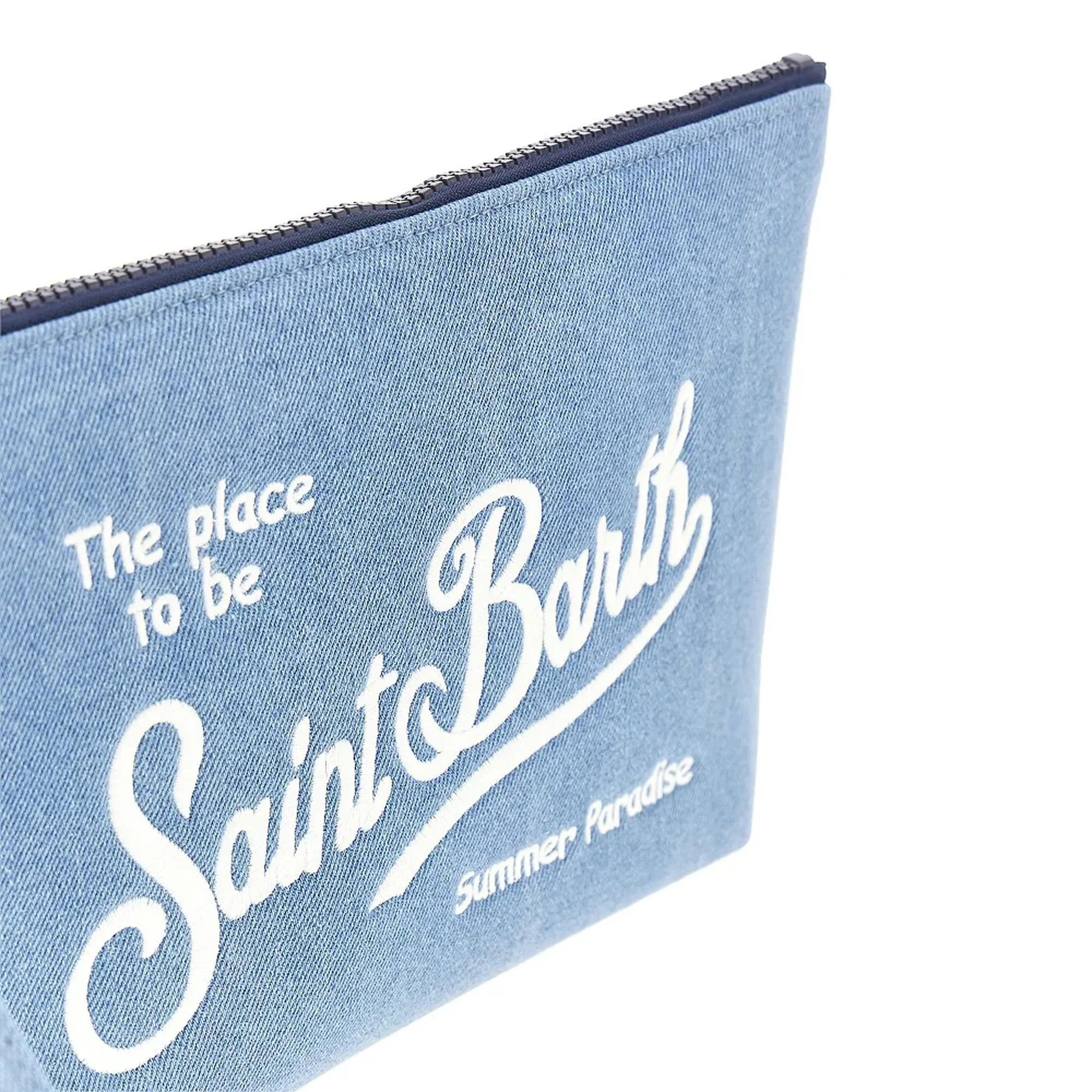 Mc2 Saint Barth B'Aline Denim-Effect Pouch' Denim Ali0017-01759L 179211