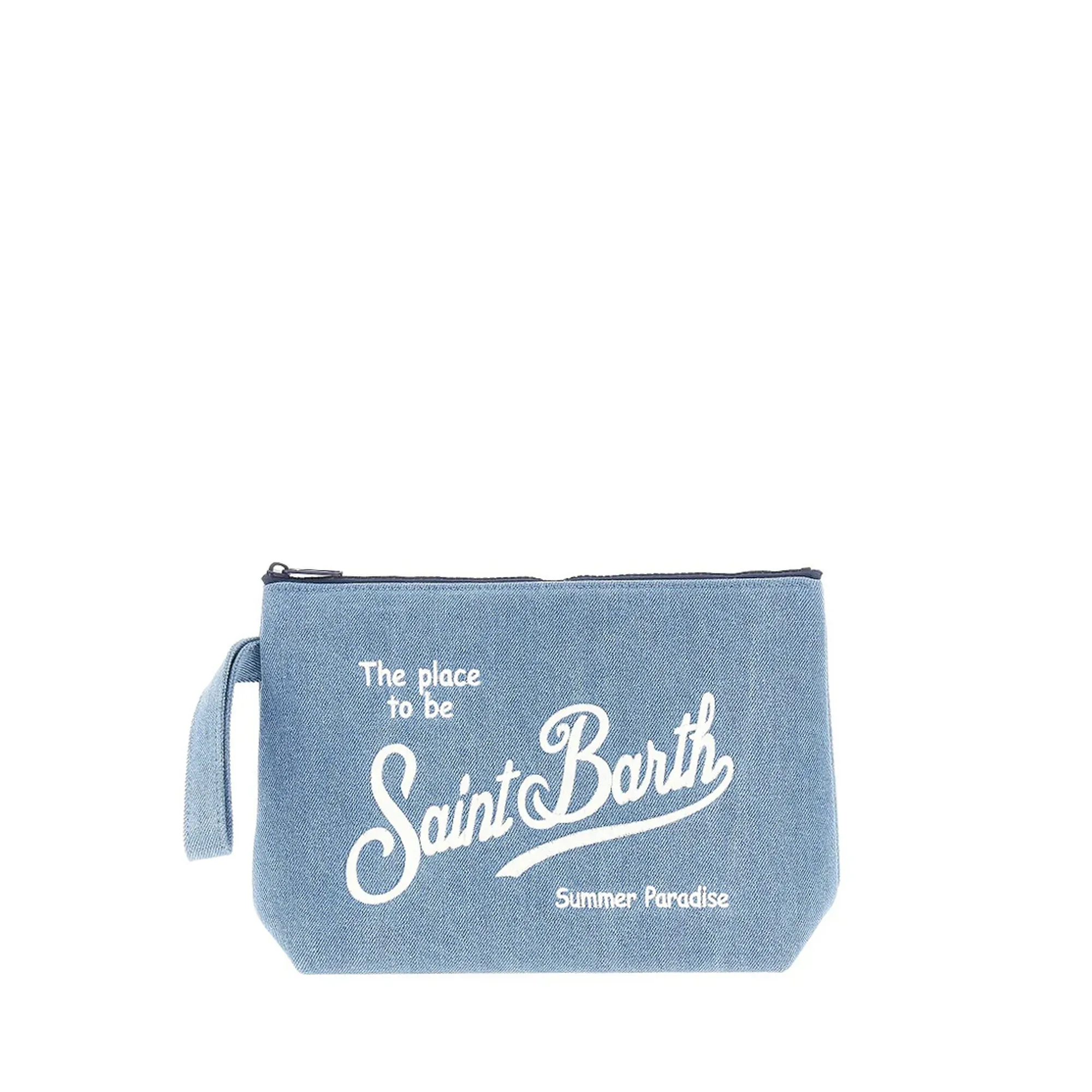 Mc2 Saint Barth B'Aline Denim-Effect Pouch' Denim Ali0017-01759L 179239