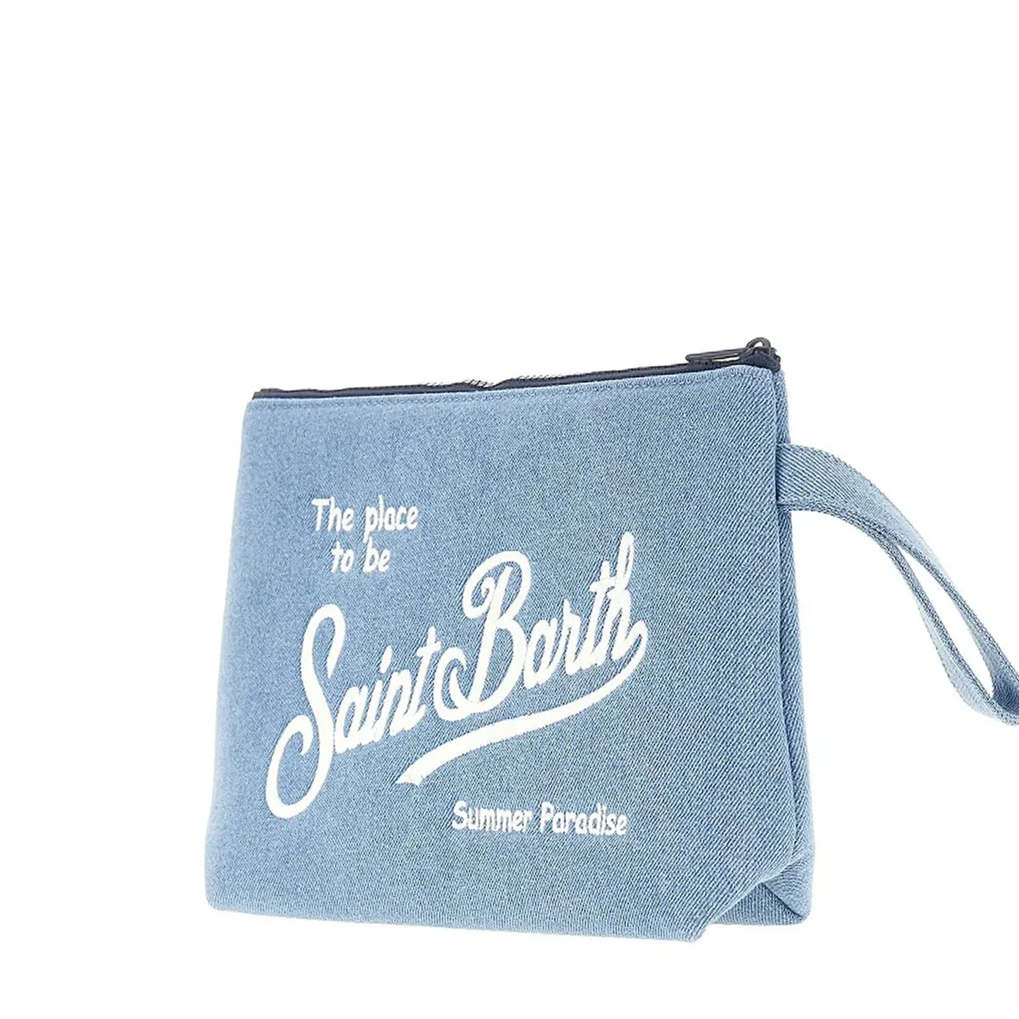 Mc2 Saint Barth B'Aline Denim-Effect Pouch' Denim Ali0017-01759L 179240