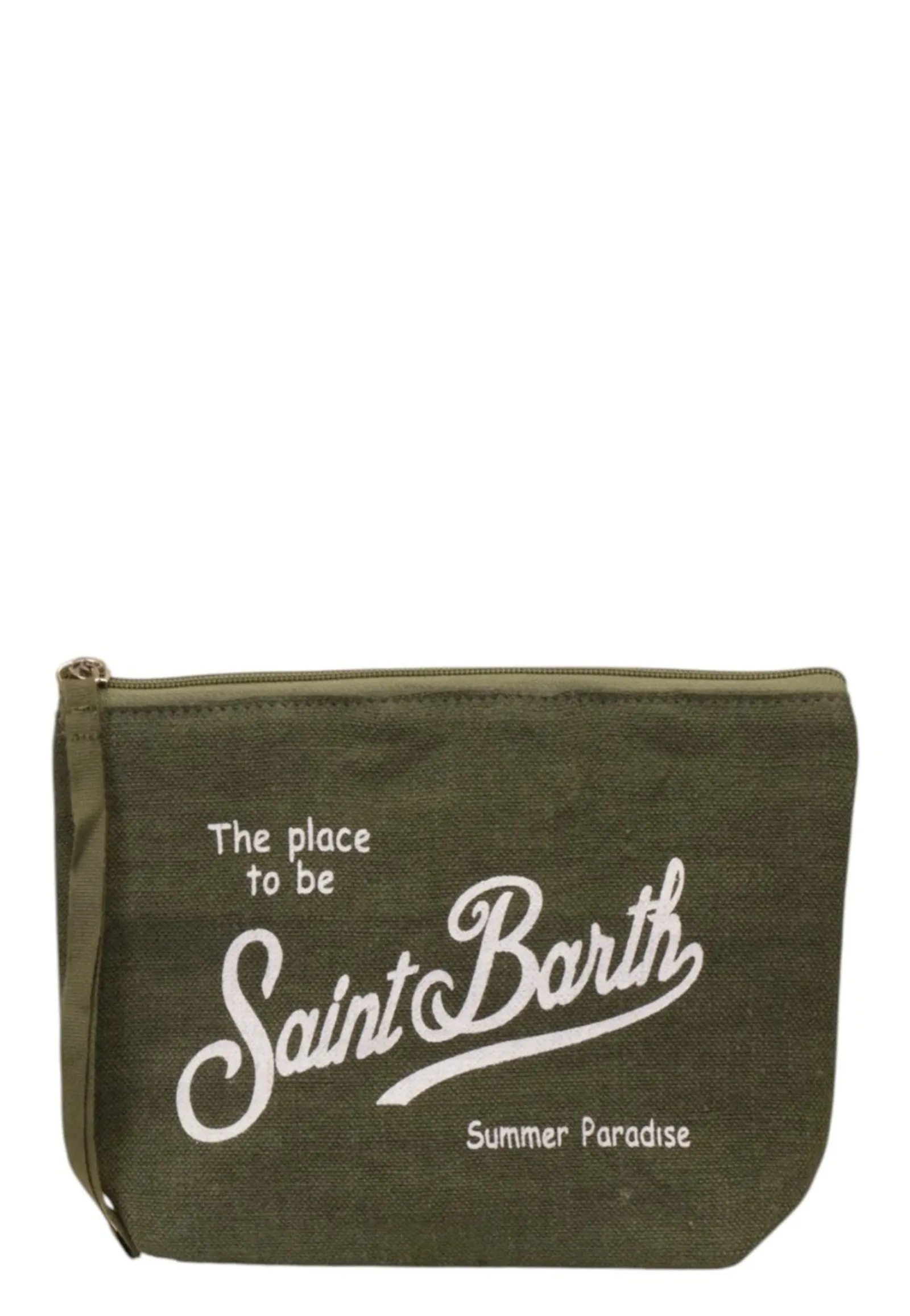 Mc2 Saint Barth Pochette Aline In Lino Militare Ali0004-00144L 179088