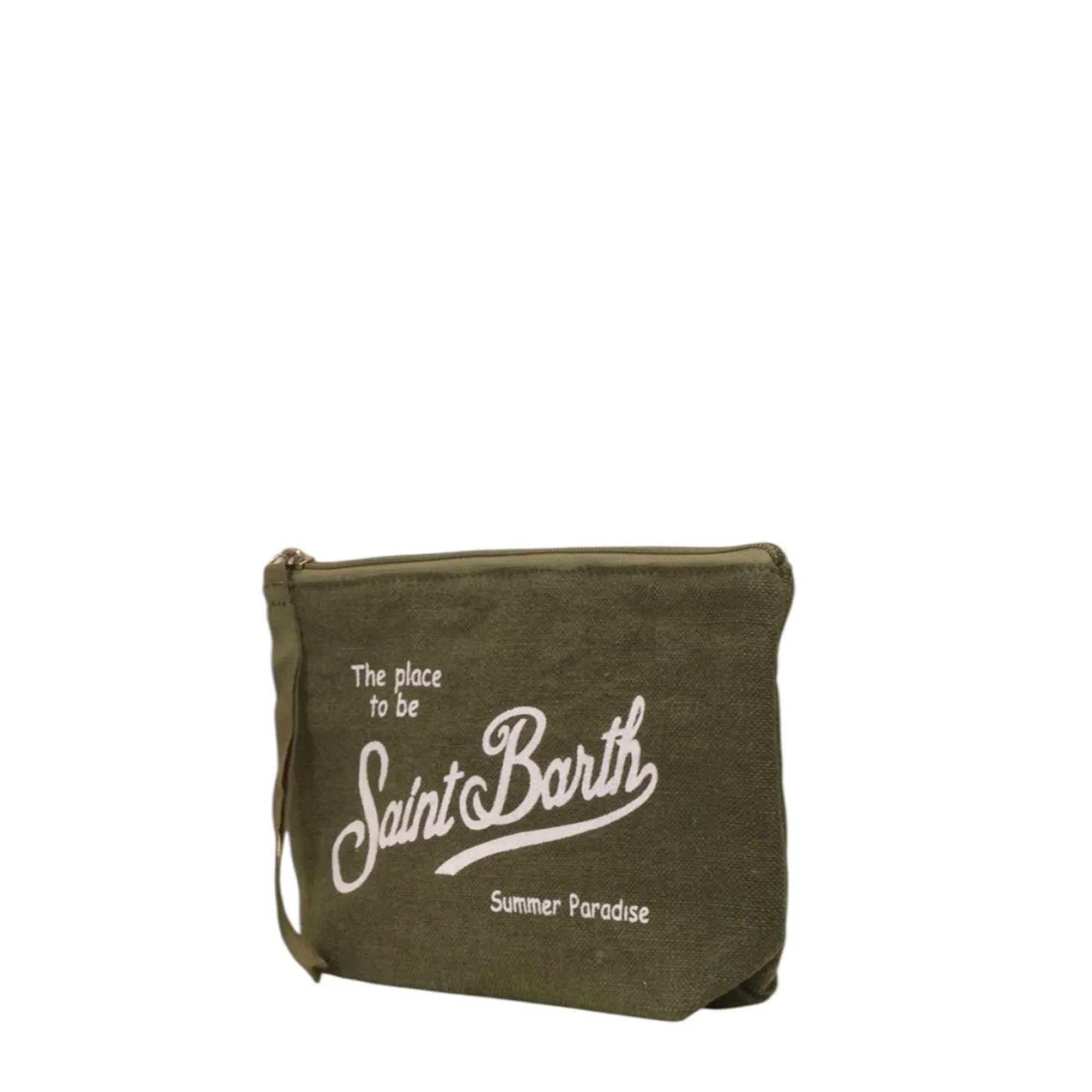 Mc2 Saint Barth B'Aline Linen Pouch' Military Ali0004-00144L 179154