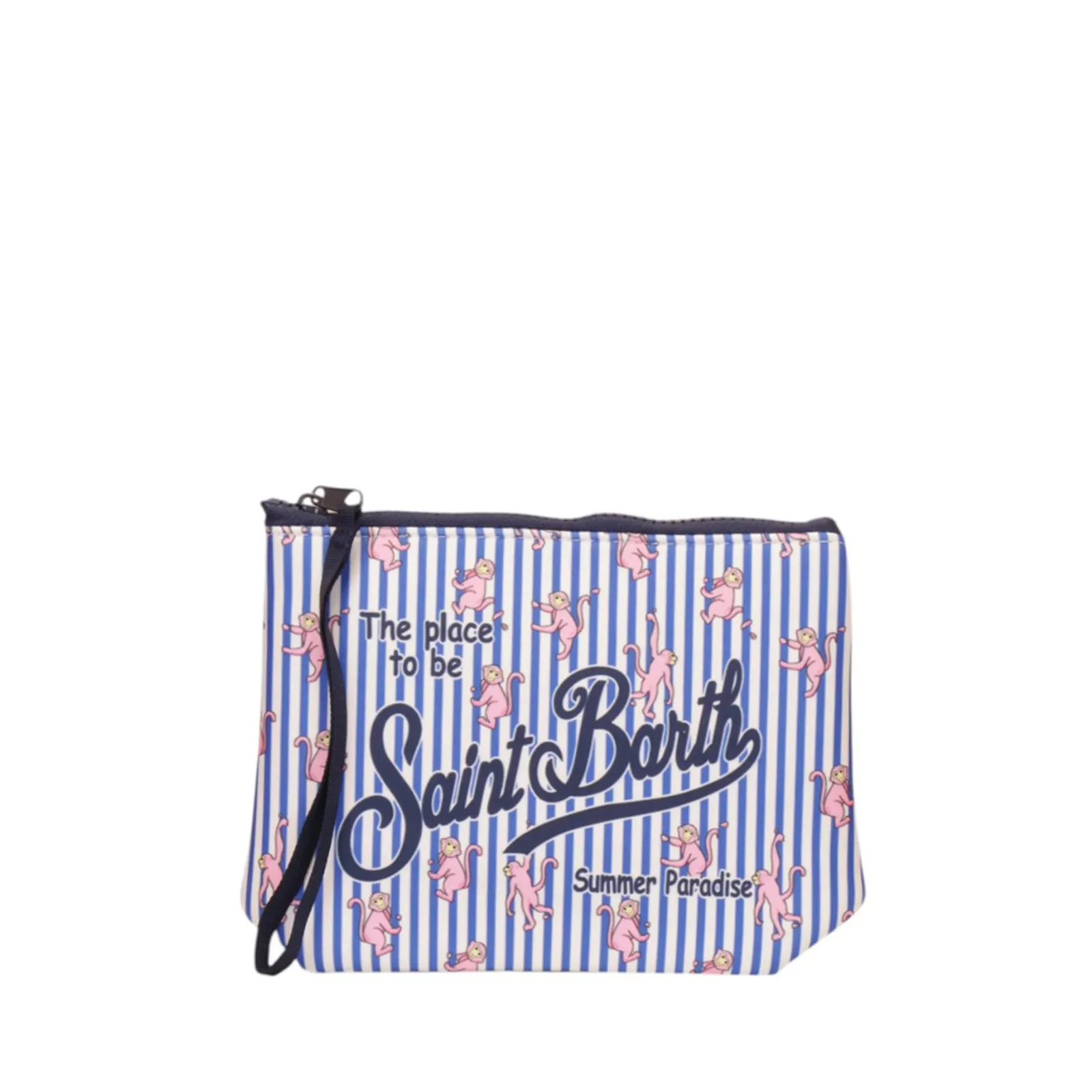 Mc2 Saint Barth Pochette Aline Monkeys Azzurro Alin001-00225L 179698