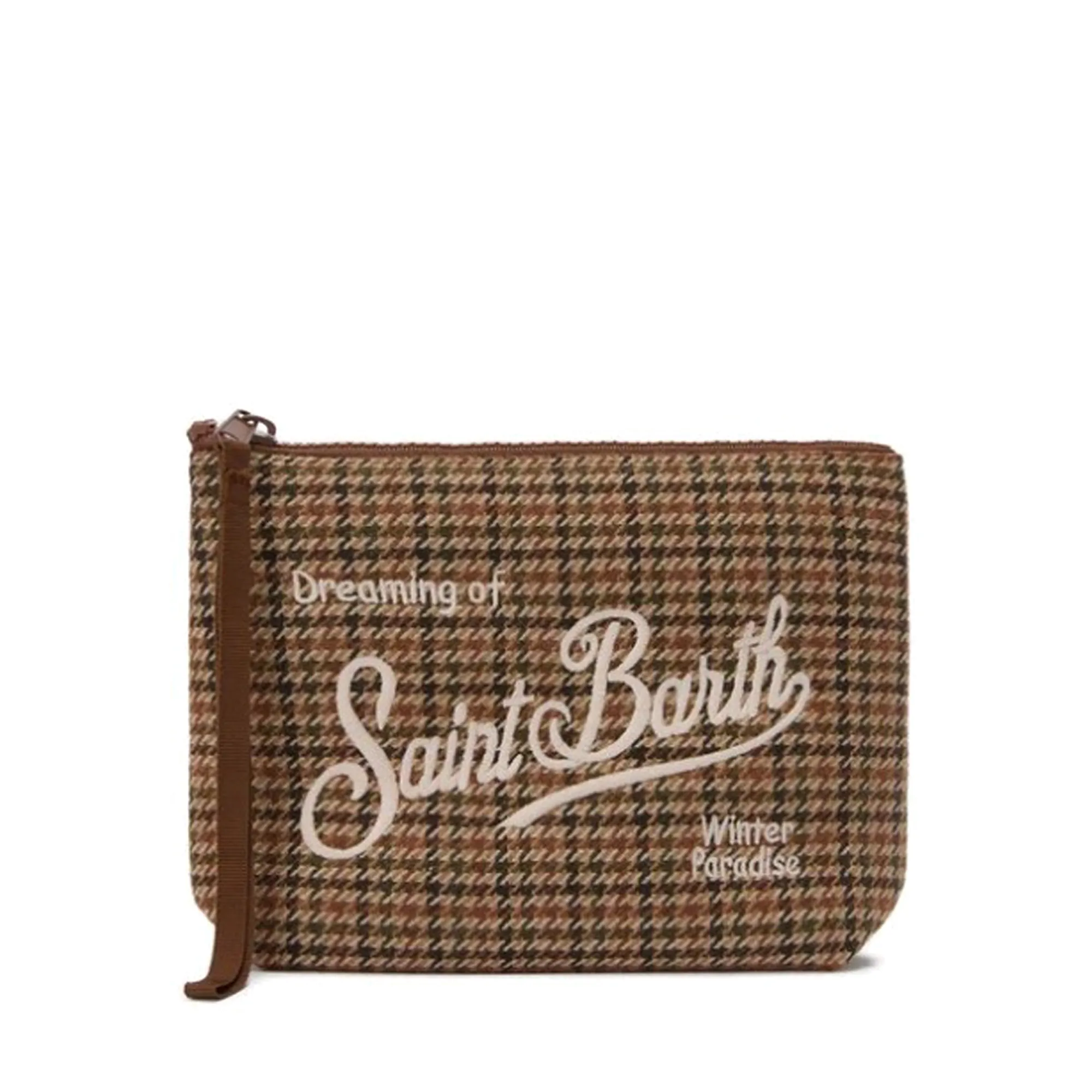 Mc2 Saint Barth Pochette Aline Pied De Poule Marrone Ali0022-00188I 164687