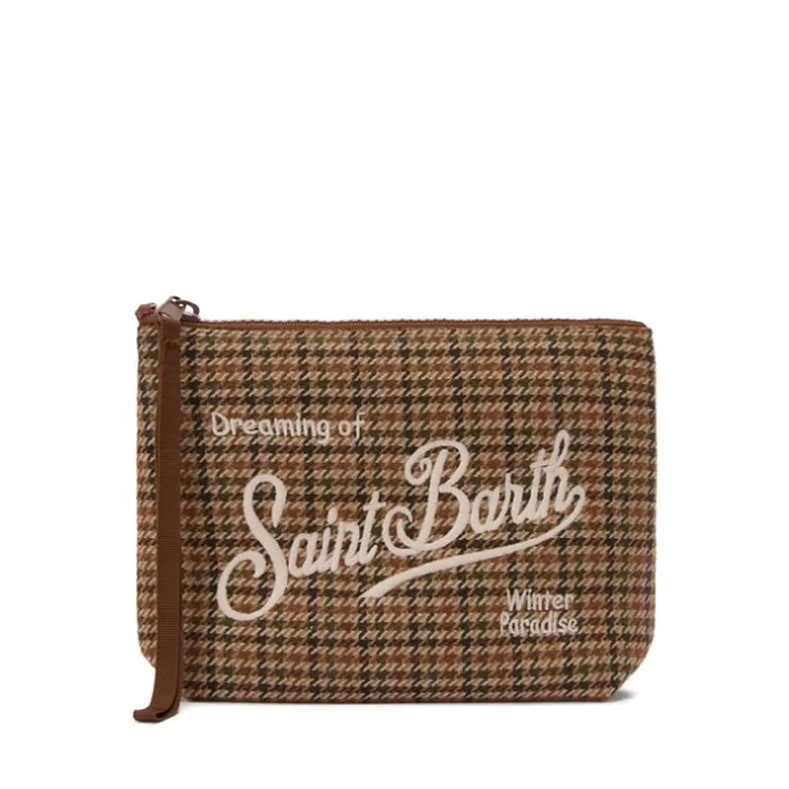 Mc2 Saint Barth Pochette Aline Pied De Poule Marrone Ali0022-00188I 164687