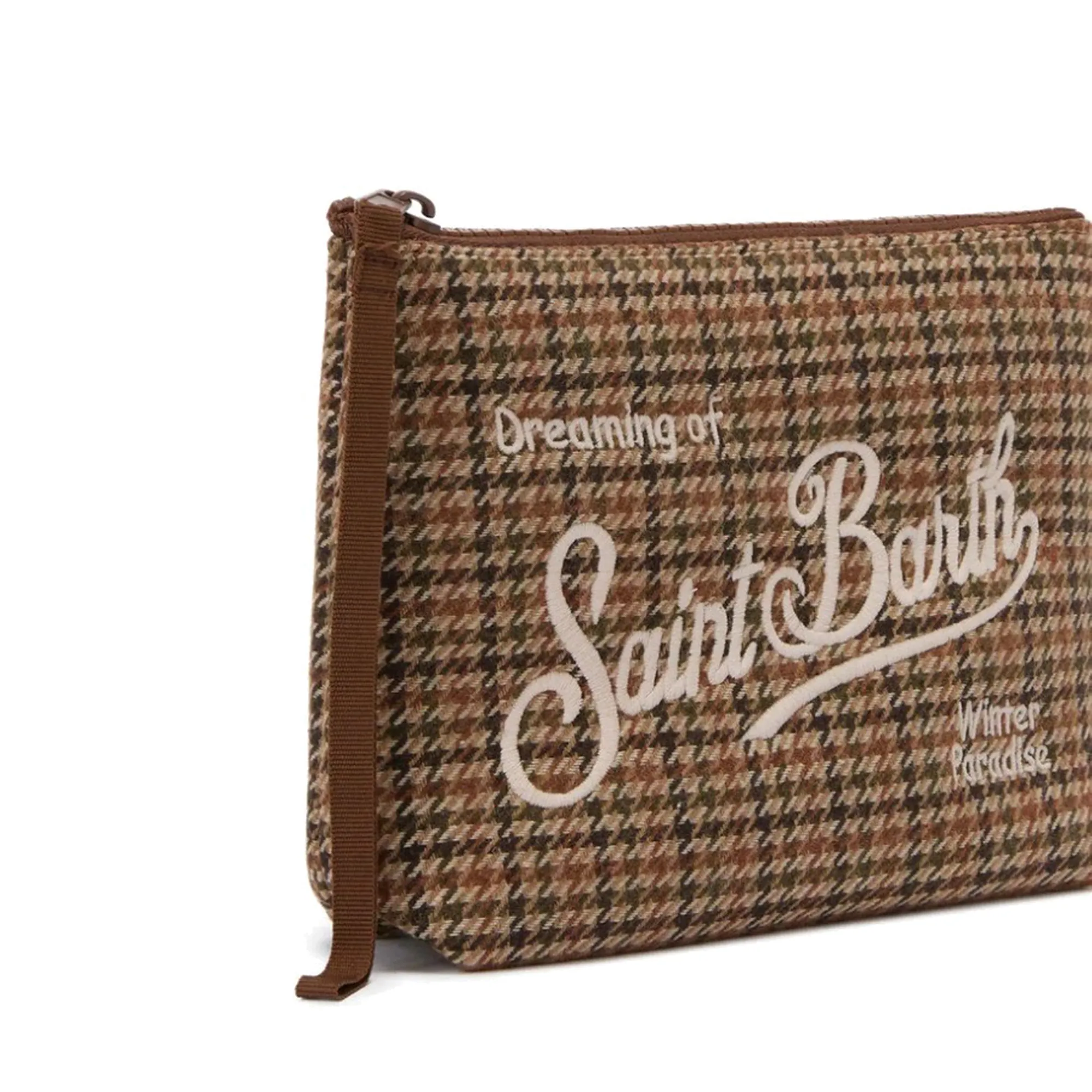 Mc2 Saint Barth Pochette Aline Pied De Poule Marrone Ali0022-00188I 164688