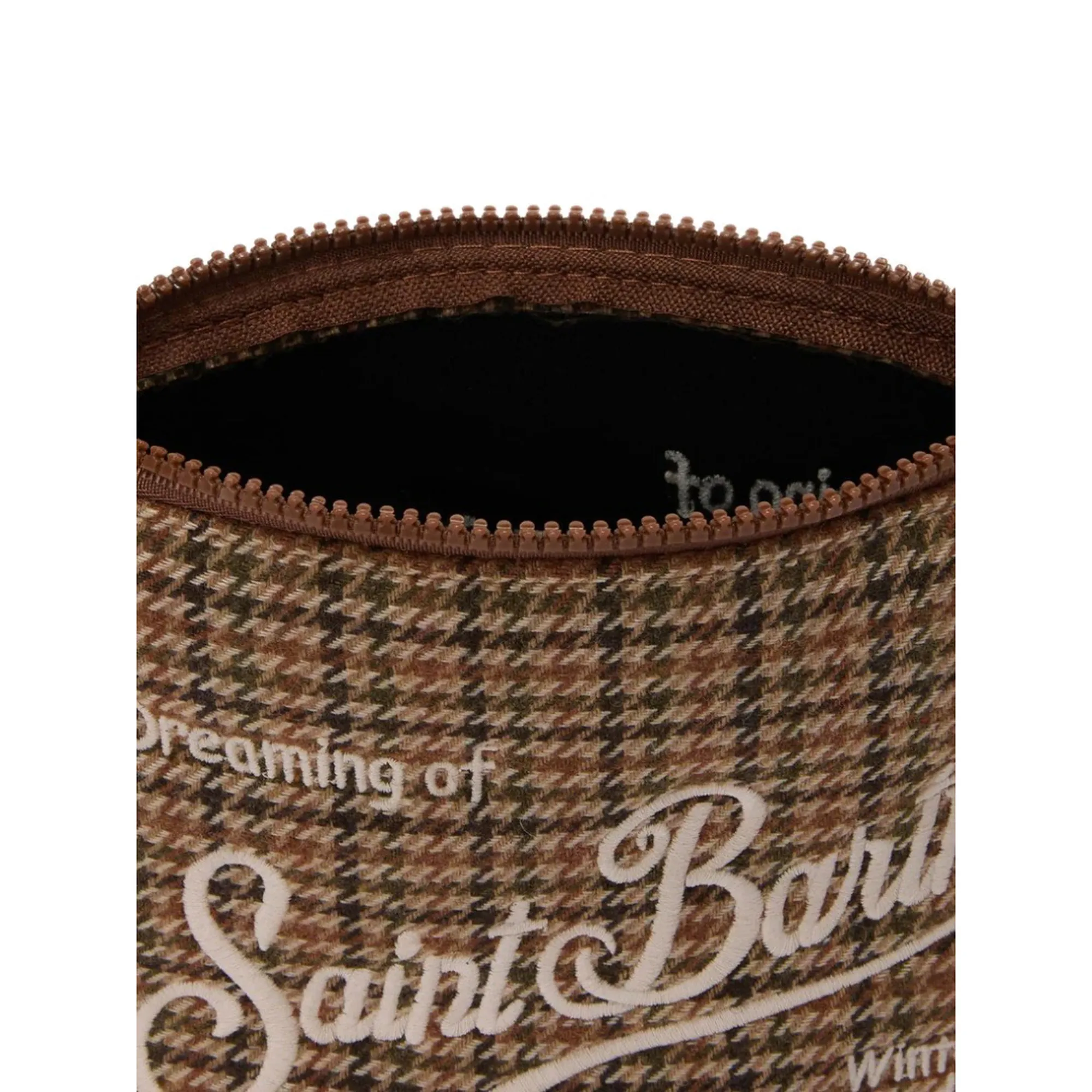 Mc2 Saint Barth Pochette Aline Pied De Poule Marrone Ali0022-00188I 164689