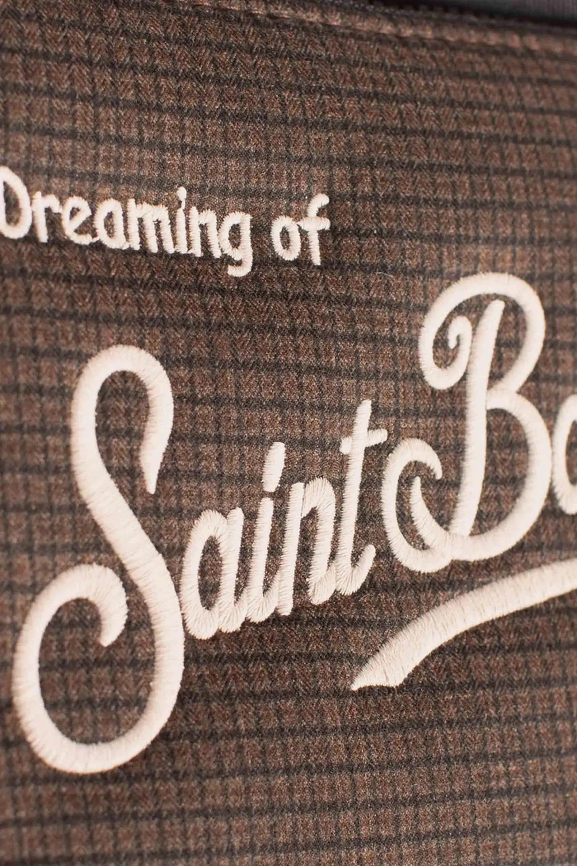 Mc2 Saint Barth Pochette Aline  Pied De Poule Marrone Ali0025-00273I 164140