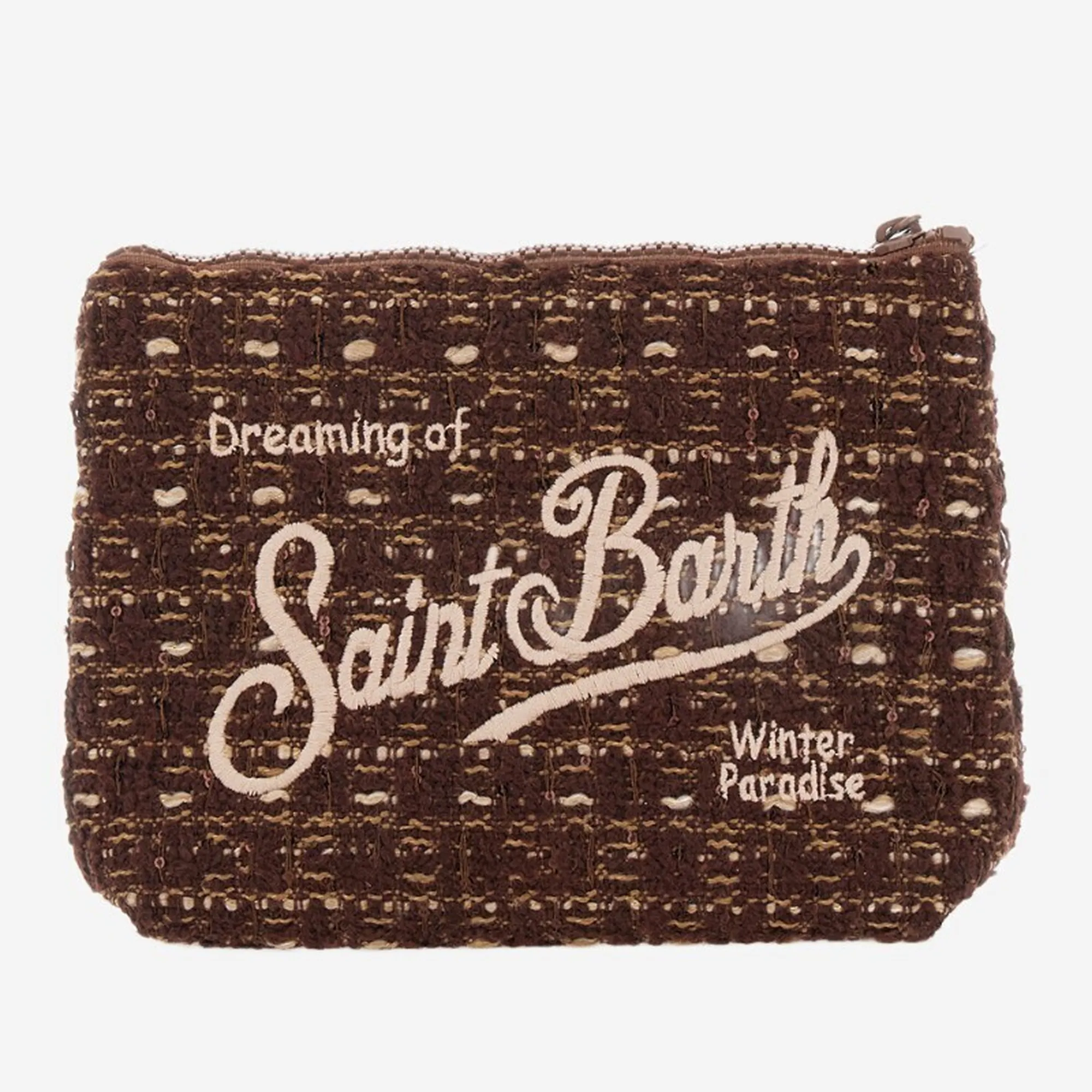 Mc2 Saint Barth B'Pochette Aline Tweed' Brown Ali0027-04136M 195406