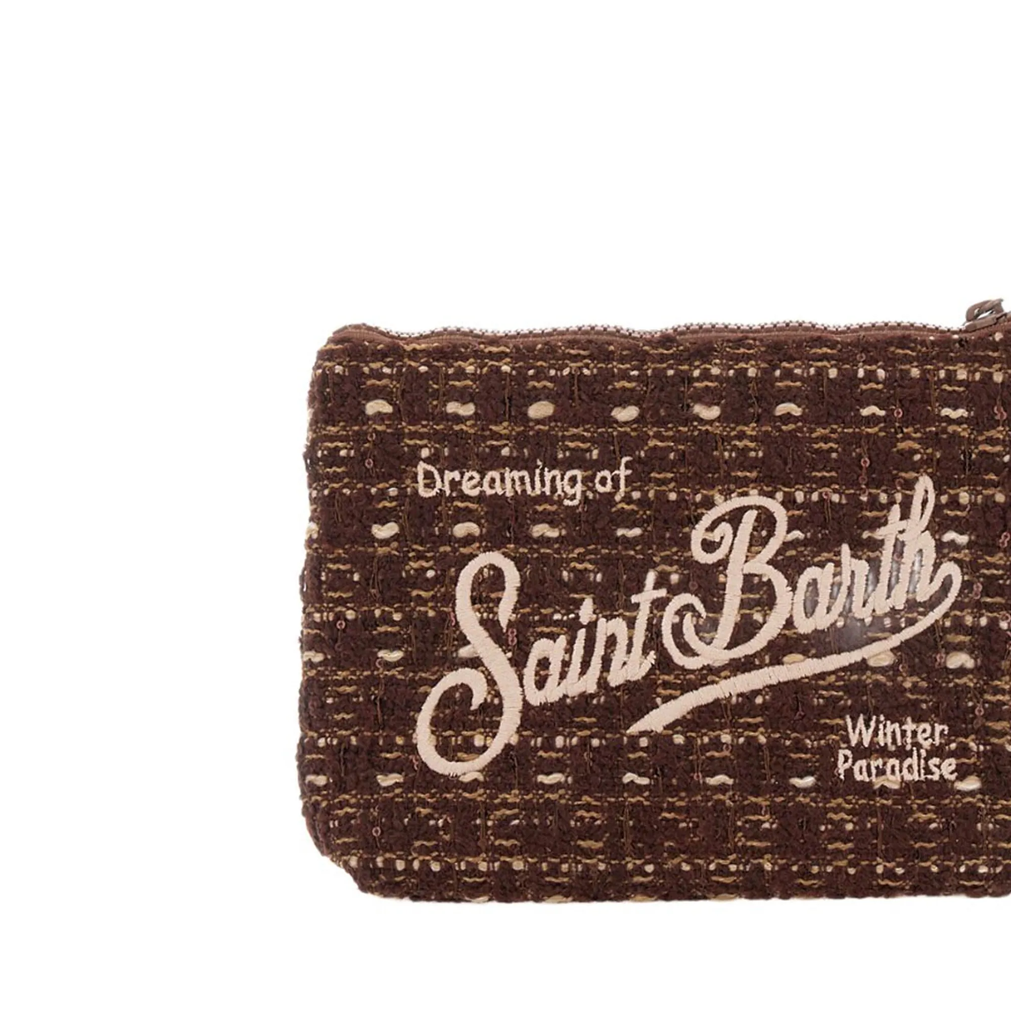 Mc2 Saint Barth Pochette Aline Tweed Marrone Ali0027-04136M 196563