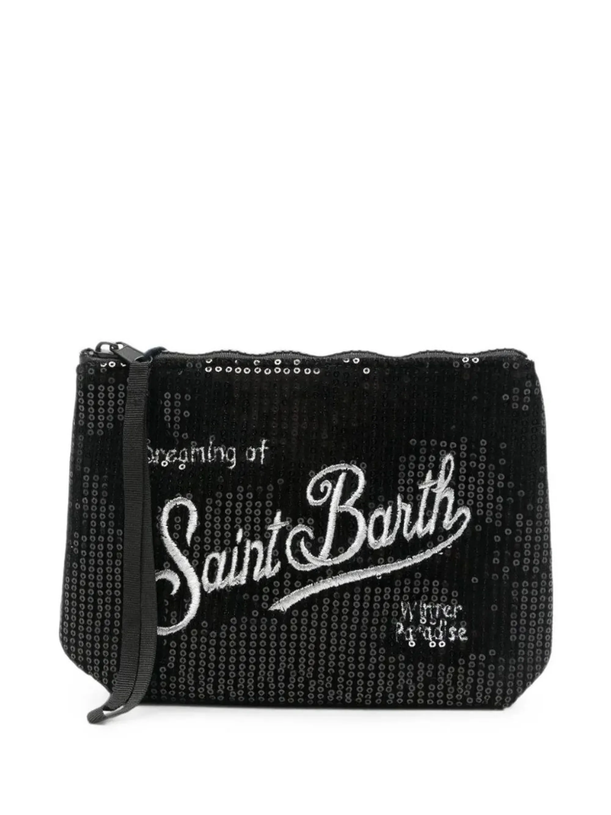 Mc2 Saint Barth B'Aline Velvet Sequin Clutch' Black Ali0030-00315M 194342