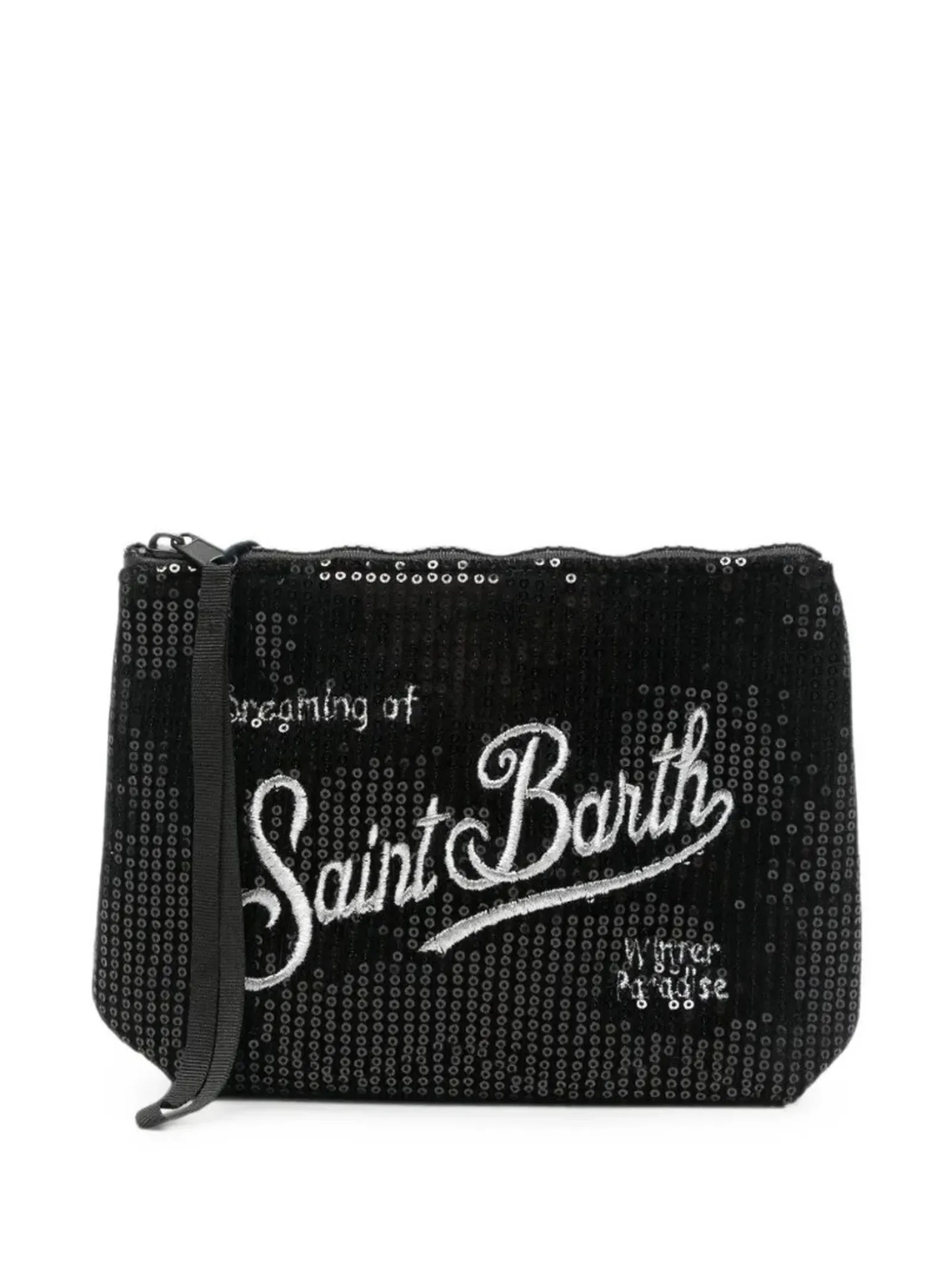 Mc2 Saint Barth Pochette Aline Velvet Paillettes Nero Ali0030-00315M 194342