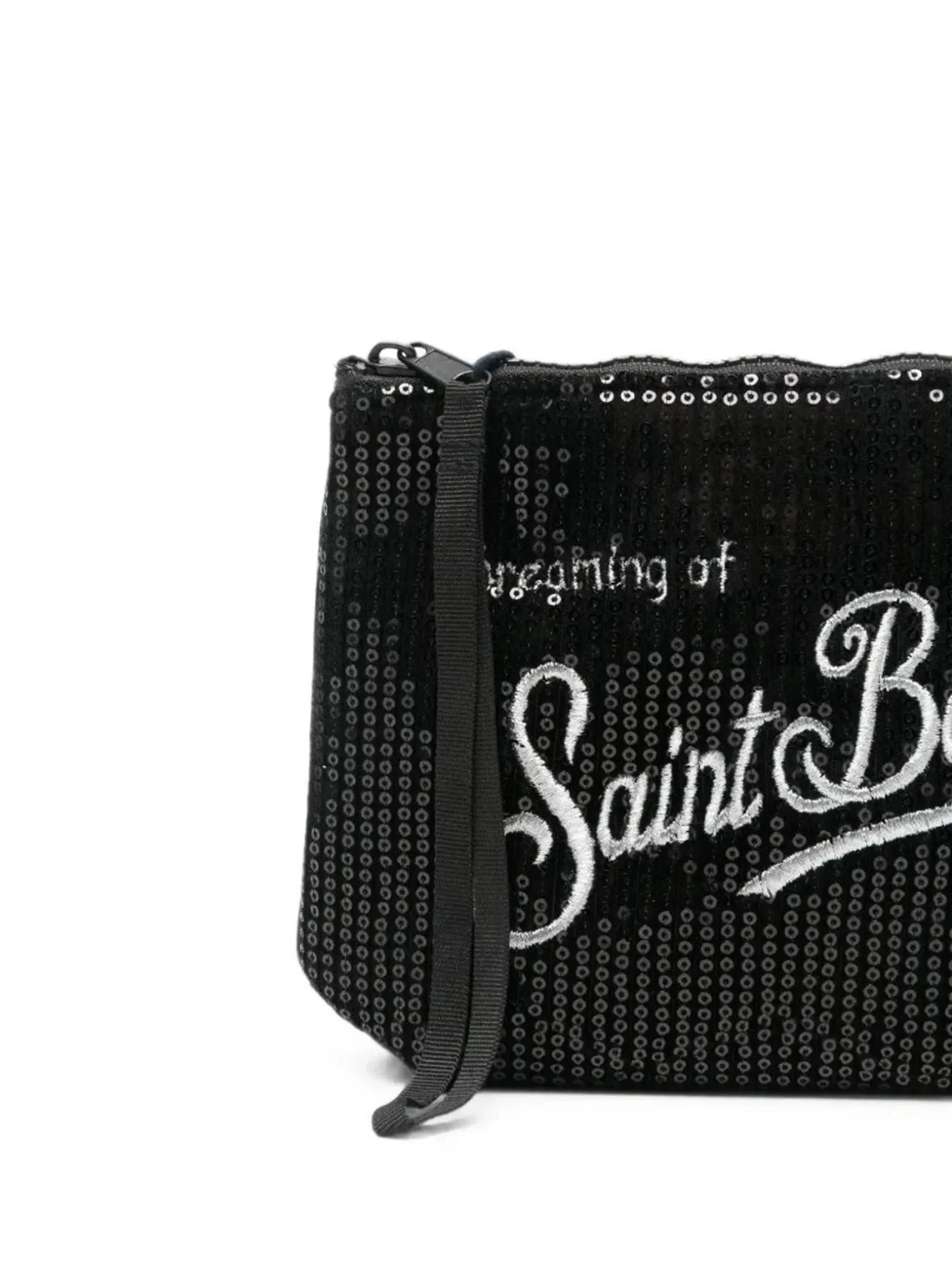 Mc2 Saint Barth B'Aline Velvet Sequin Clutch' Black Ali0030-00315M 194343