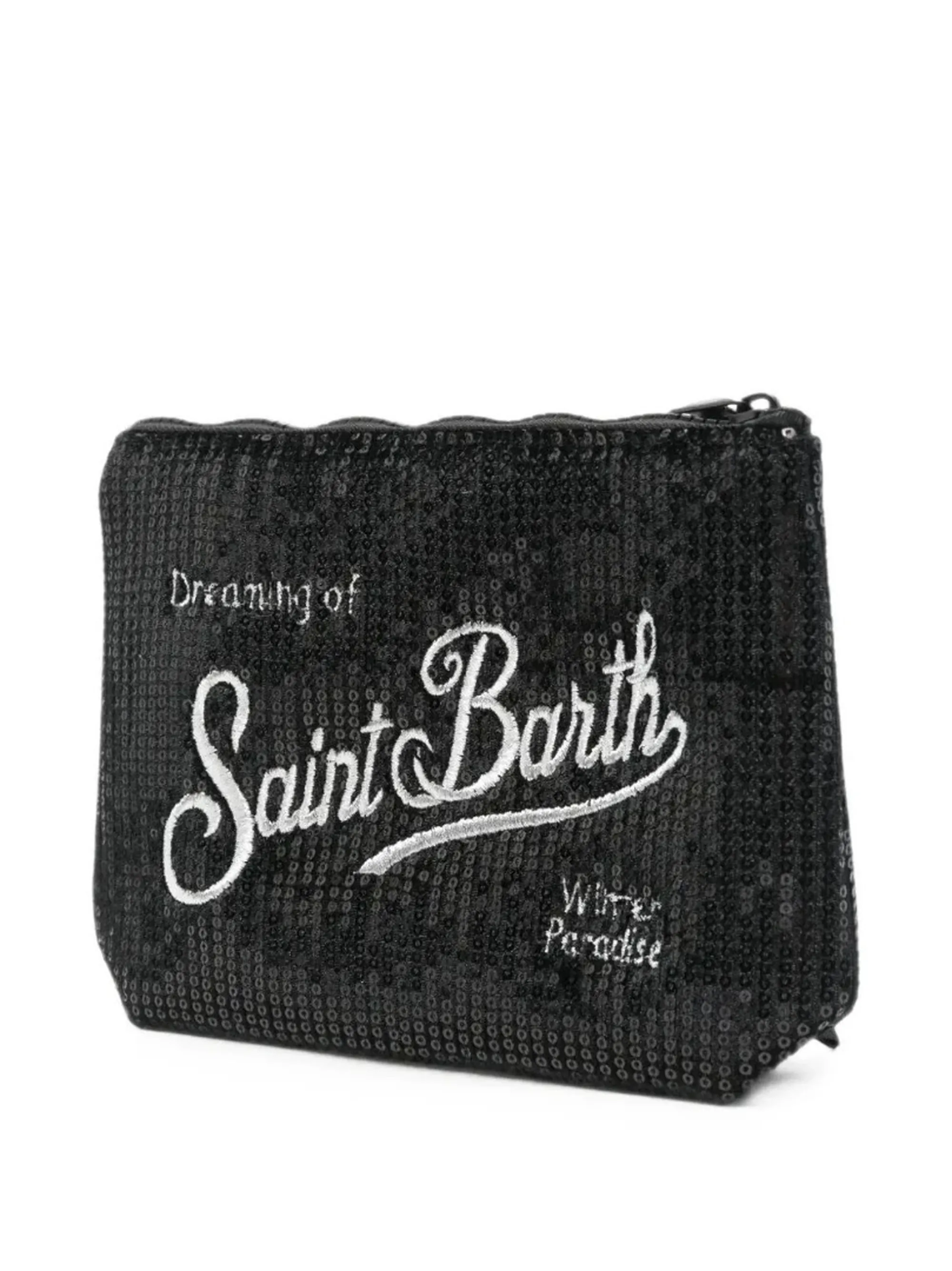 Mc2 Saint Barth B'Aline Velvet Sequin Clutch' Black Ali0030-00315M 194345