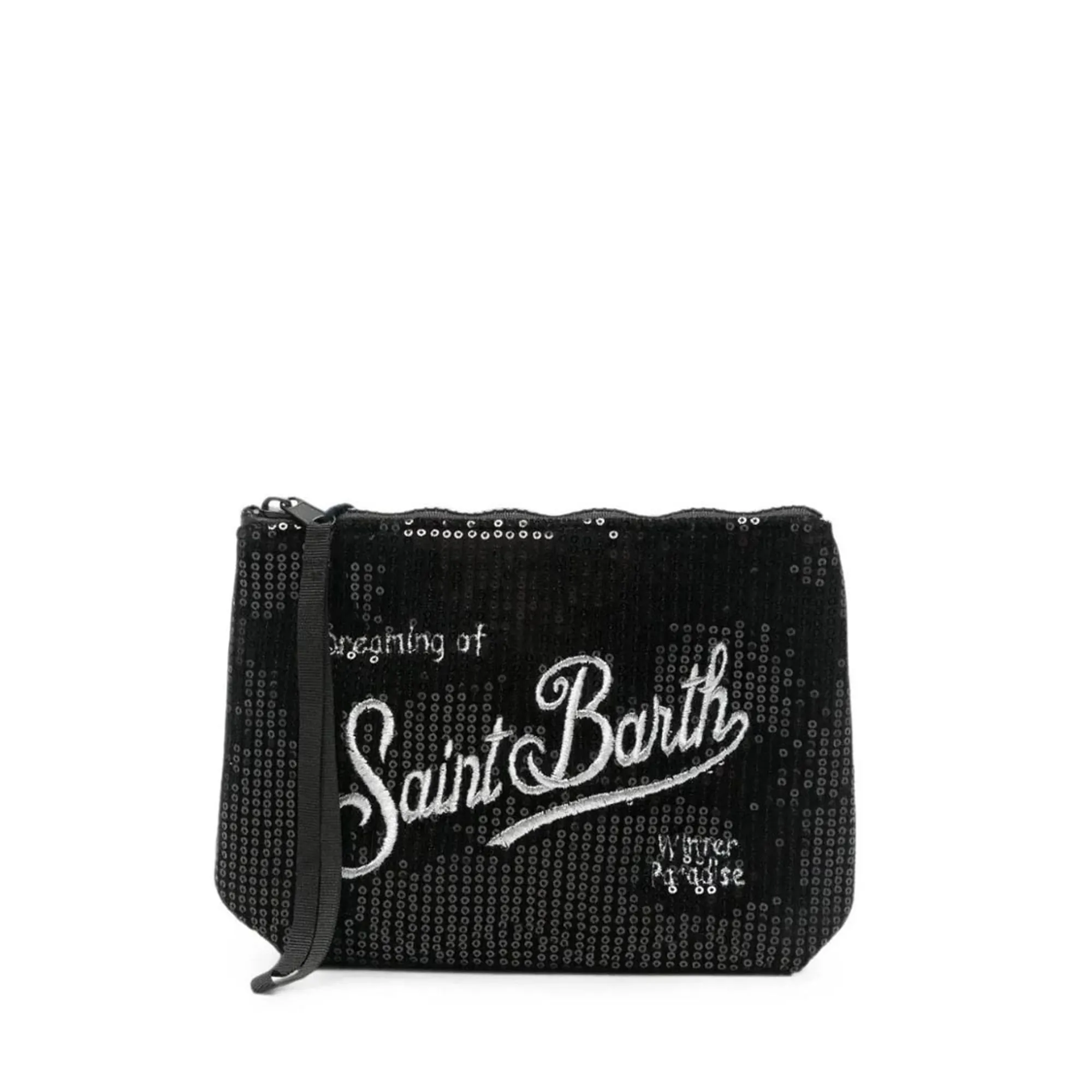 Mc2 Saint Barth Pochette Aline Velvet Paillettes Nero Ali0030-00315M 196558