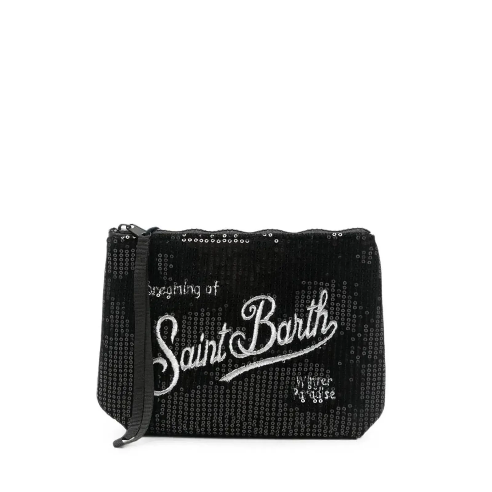 Mc2 Saint Barth Pochette Aline Velvet Paillettes Nero Ali0030-00315M 196558