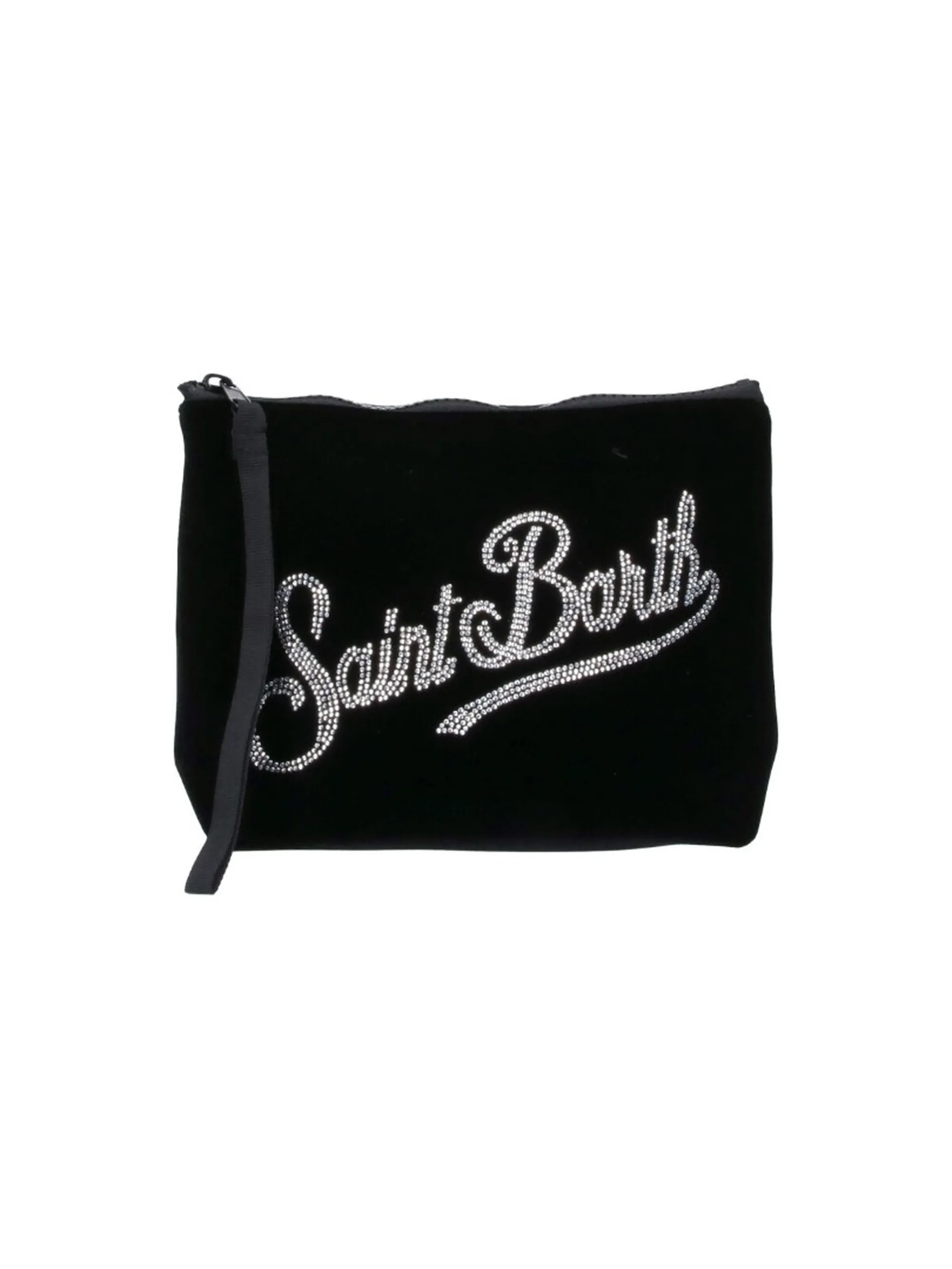 Mc2 Saint Barth B'Pochette Aline Velvet Strass' Black Ali0014-04519M 195458