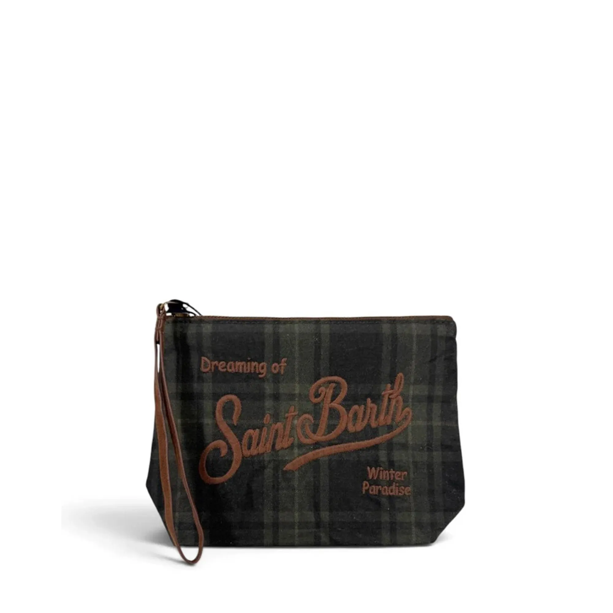 Mc2 Saint Barth B'Pochette Aline Wax Scott Tartan ' Green Ali0058-00591M 200181