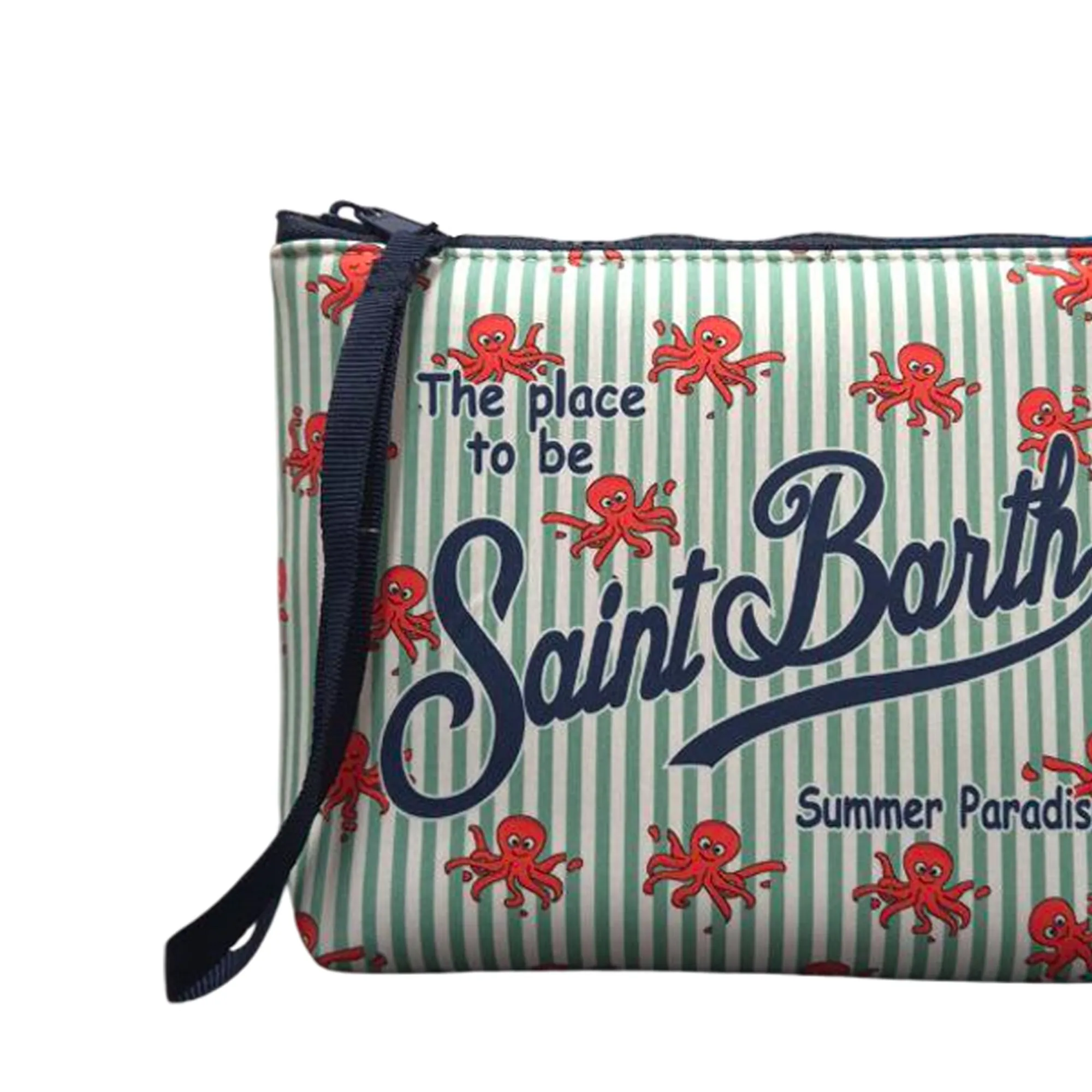 Mc2 Saint Barth B'Pochette Octo Cling Stripes' Green Alin001-00391L 179226