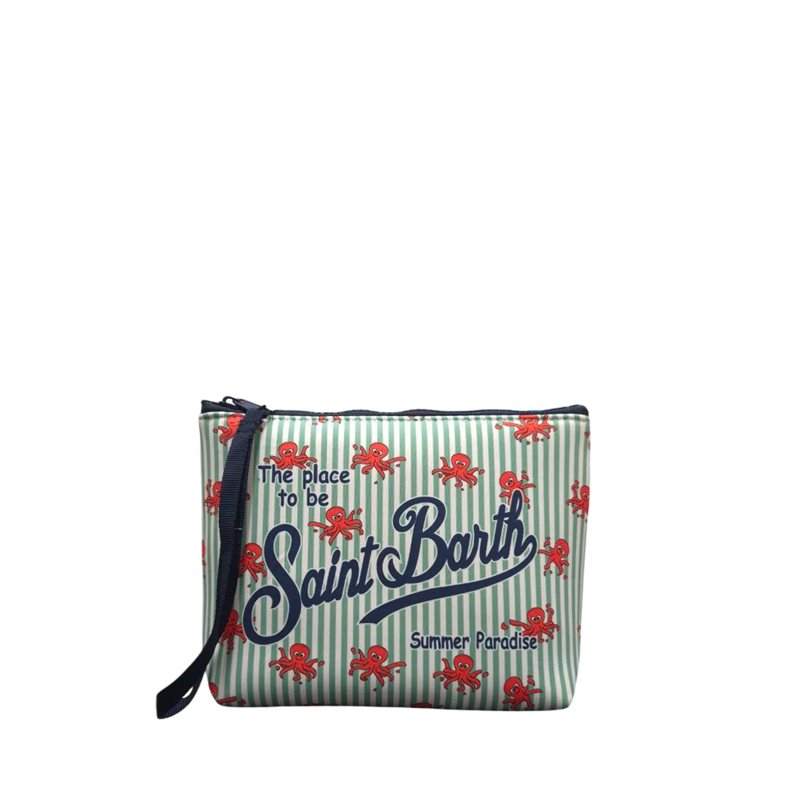 Mc2 Saint Barth Pochette Octo Cling Stripes Verde Alin001-00391L 179227